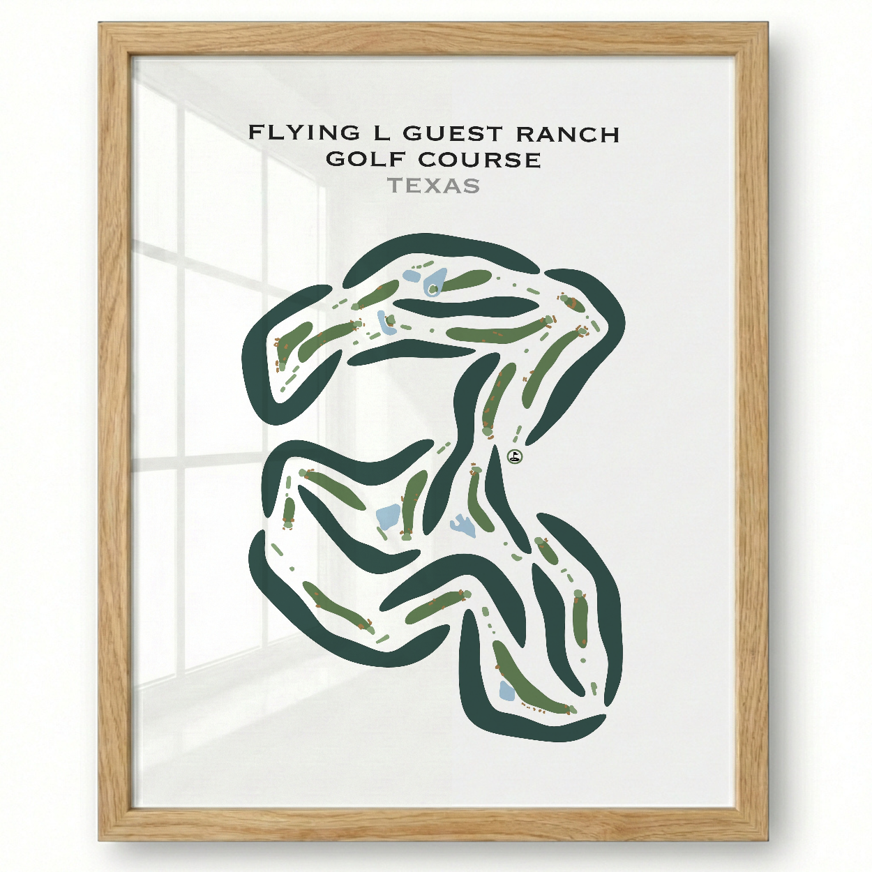 Flying L Guest Ranch Golf Course, Texas - Printed Golf Courses