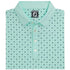 FootJoy Athletic Fit Deco Print Self Collar Golf Polo - Light Blue/Navy #27997