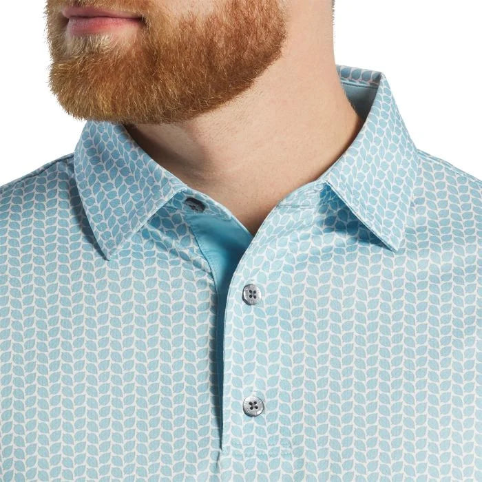 FootJoy Leaf Print Lisle Golf Polo