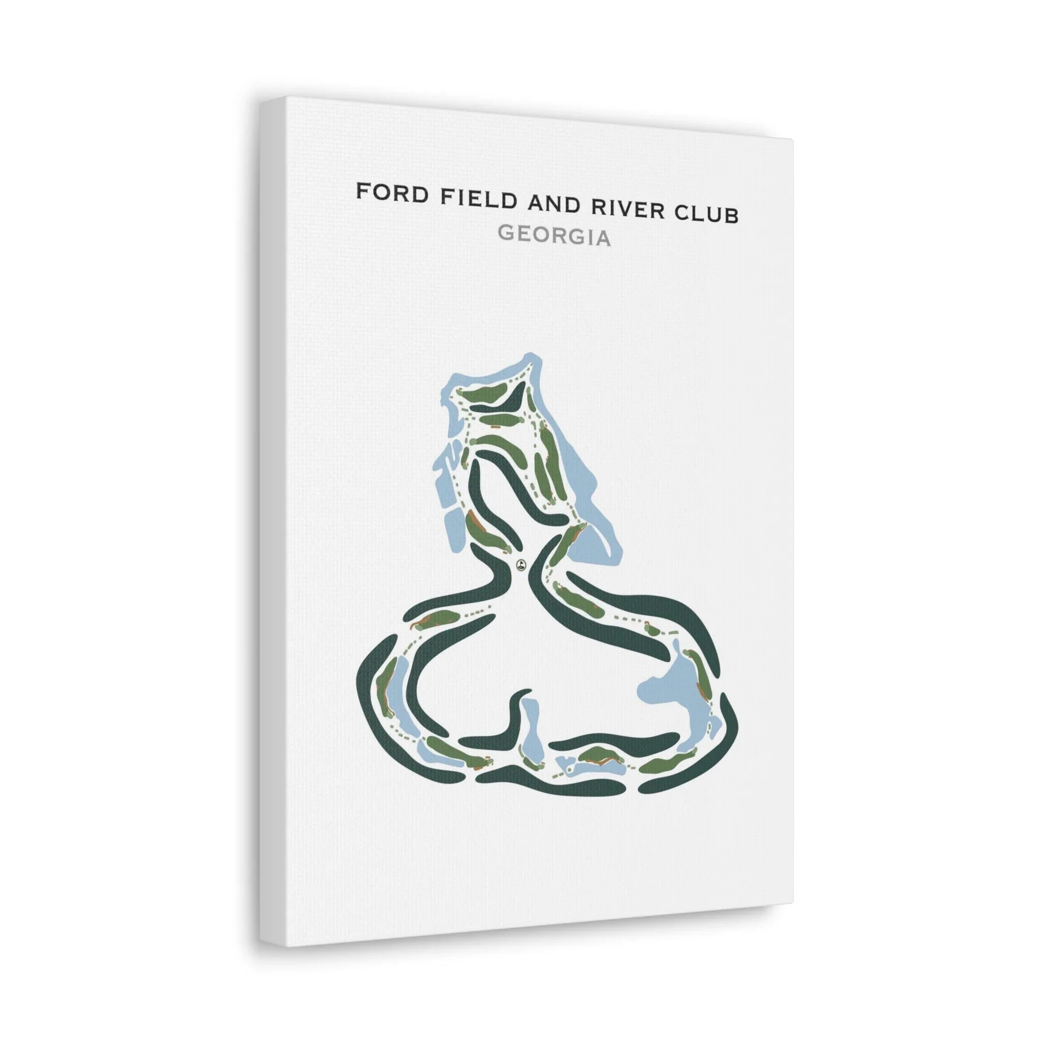 Ford Field & River Club, Georgia - Printed Golf Courses