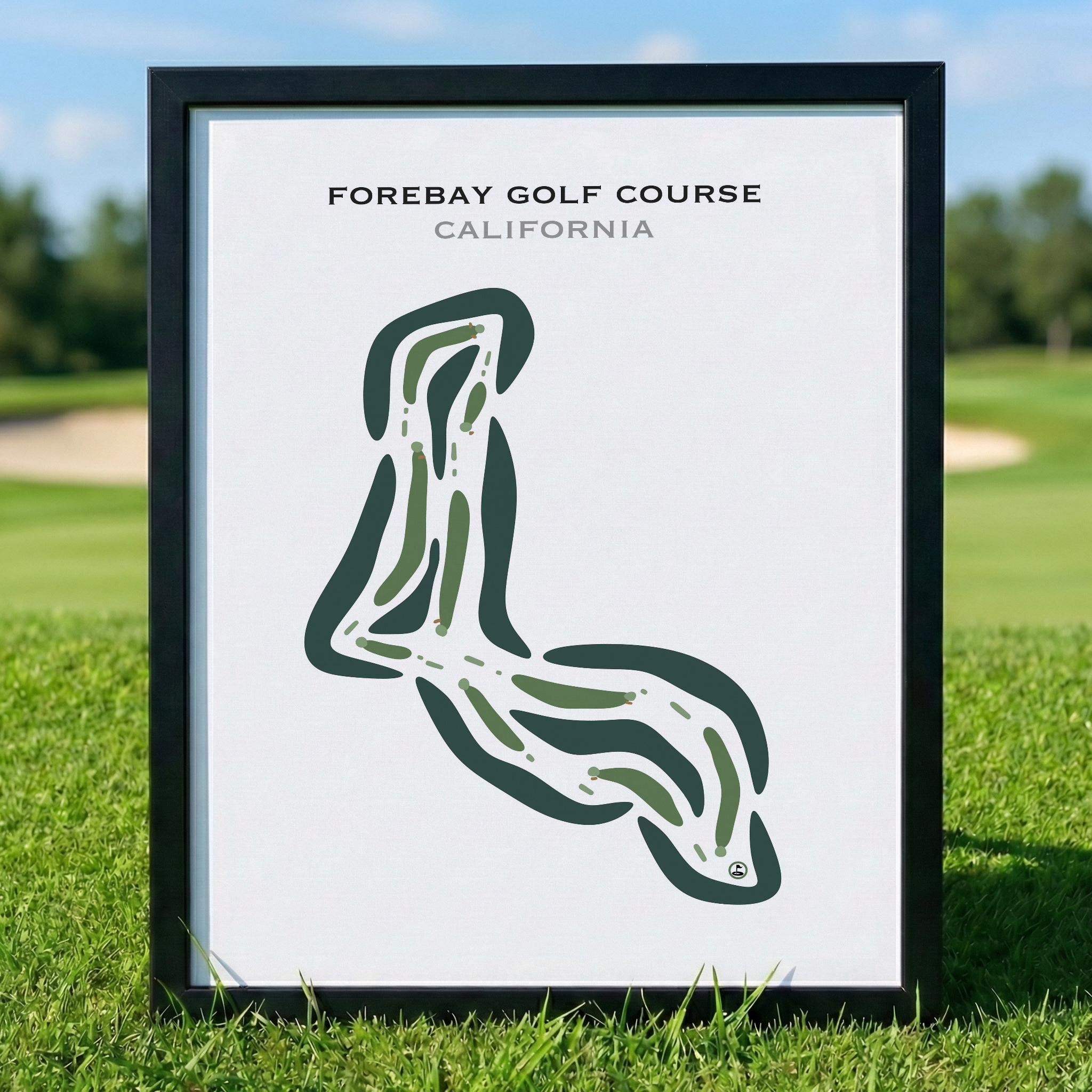 Forebay Golf Course, California - Printed Golf Courses