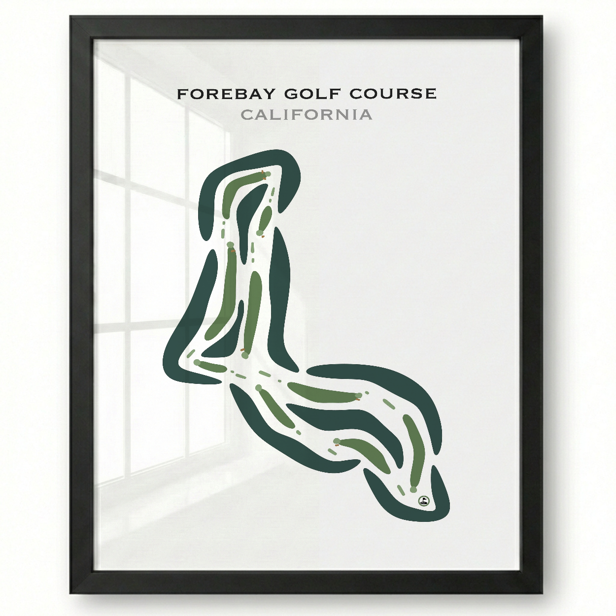 Forebay Golf Course, California - Printed Golf Courses