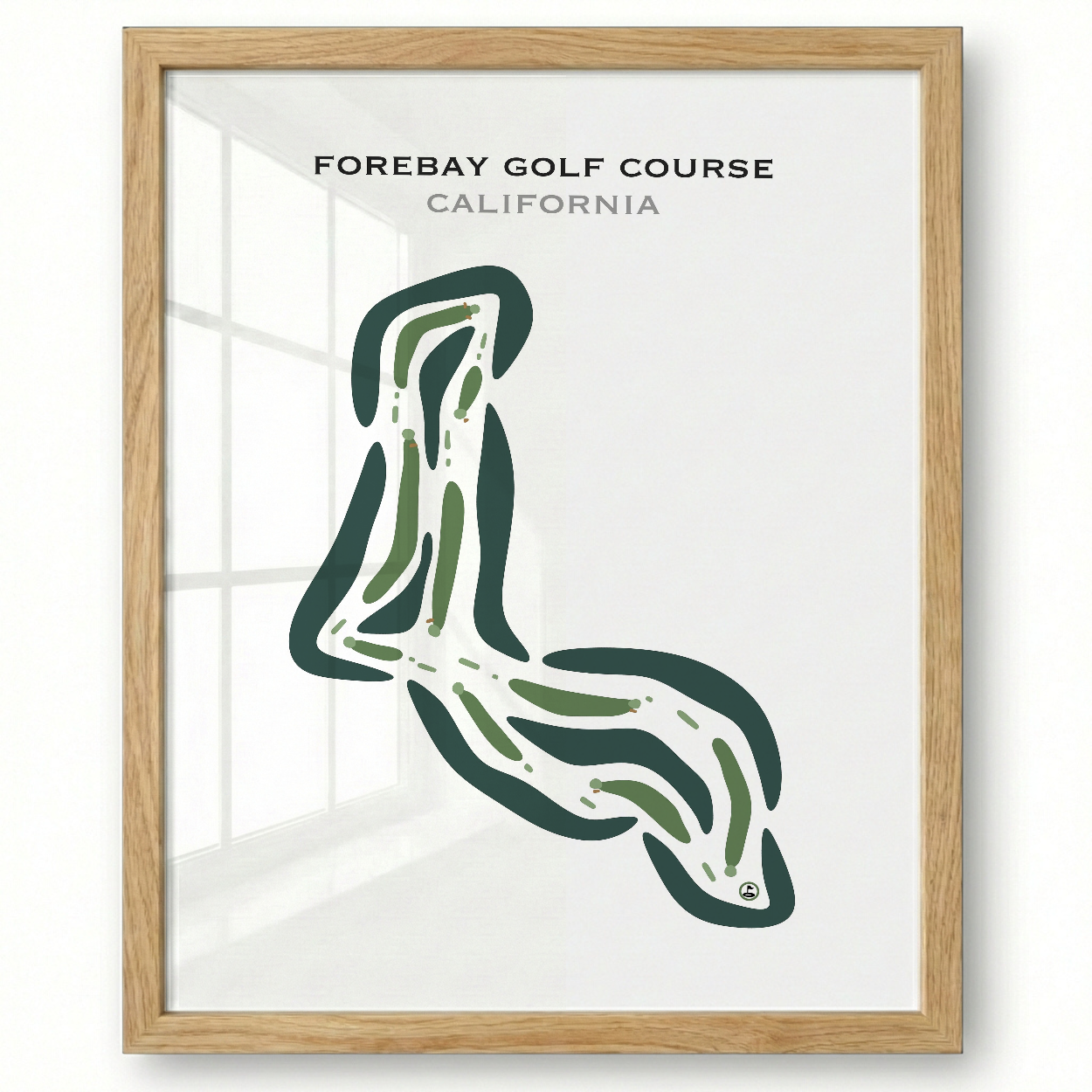 Forebay Golf Course, California - Printed Golf Courses
