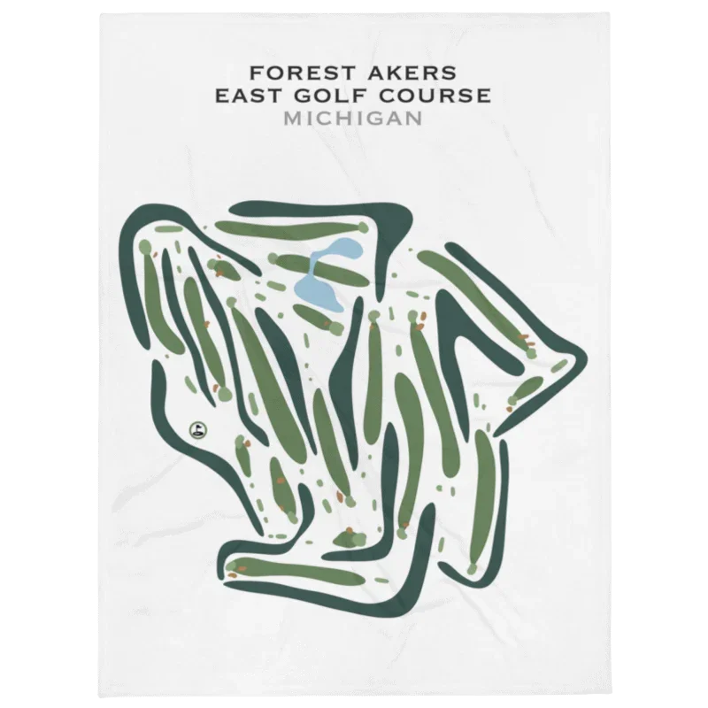 Forest Akers East Golf Course, Michigan - Printed Golf Courses
