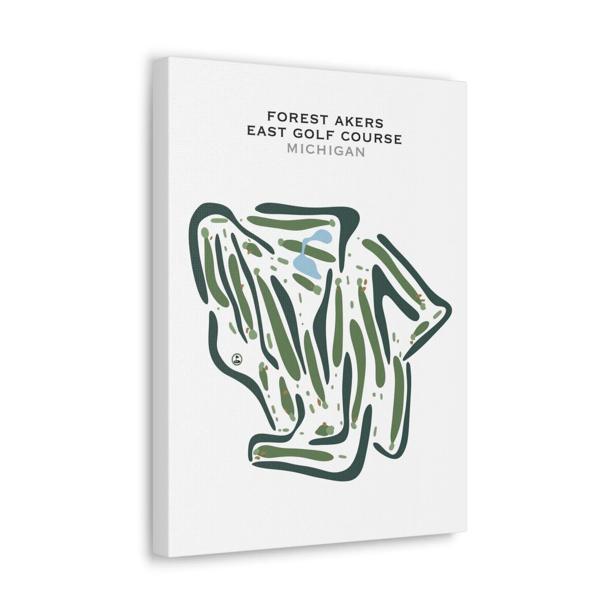Forest Akers East Golf Course, Michigan - Printed Golf Courses