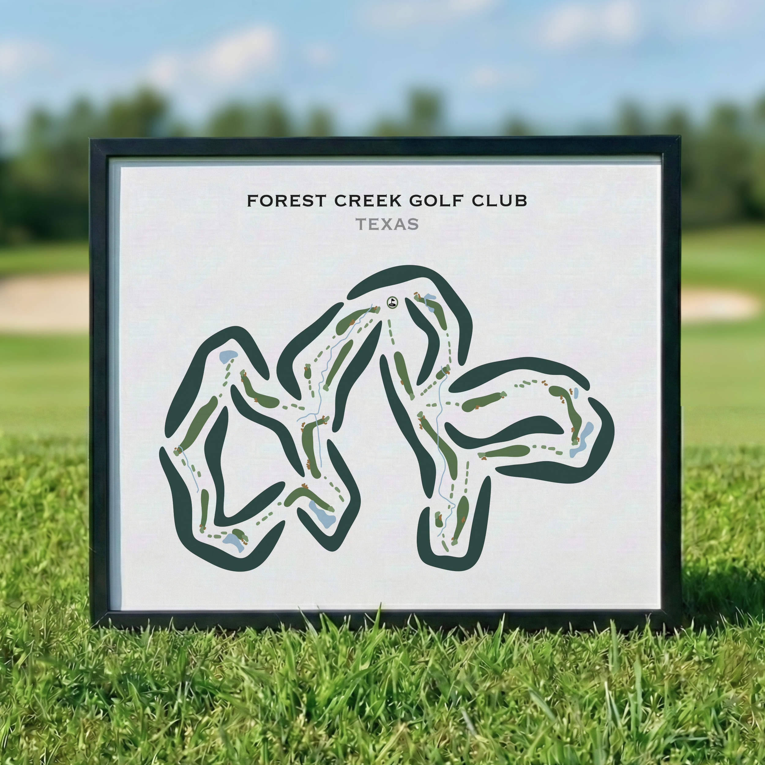 Forest Creek Golf Club, Texas - Printed Golf Courses