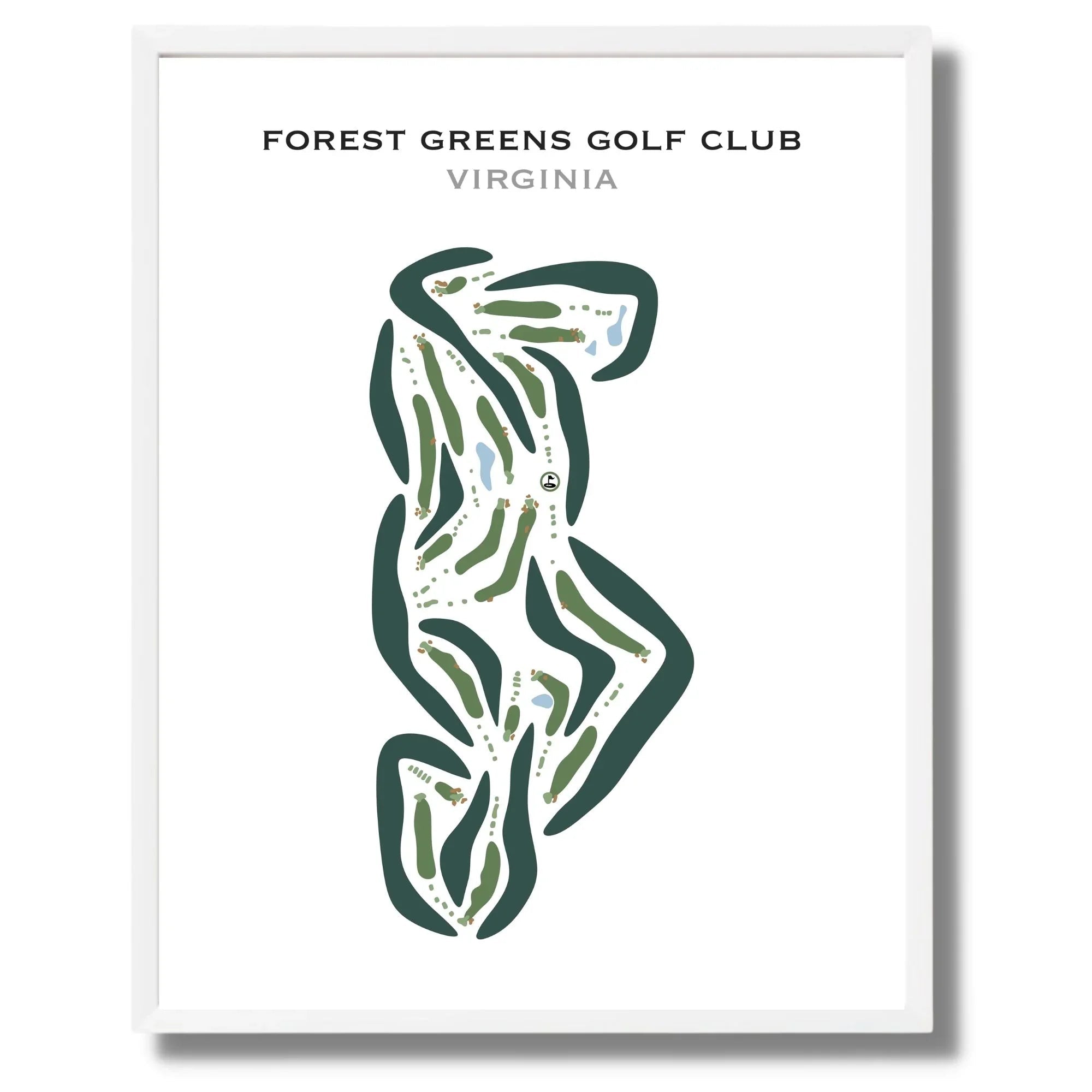 Forest Greens Golf Club, Virginia - Printed Golf Courses