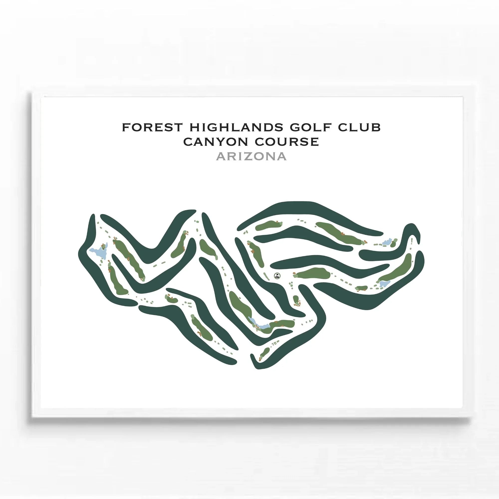 Forest Highlands Canyon Course, Arizona - Printed Golf Courses
