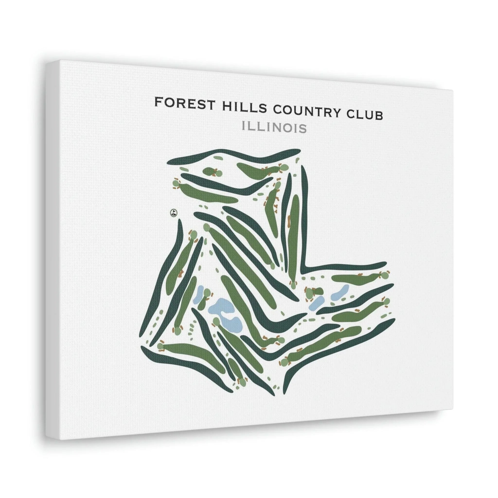 Forest Hills Country Club, Illinois - Printed Golf Courses