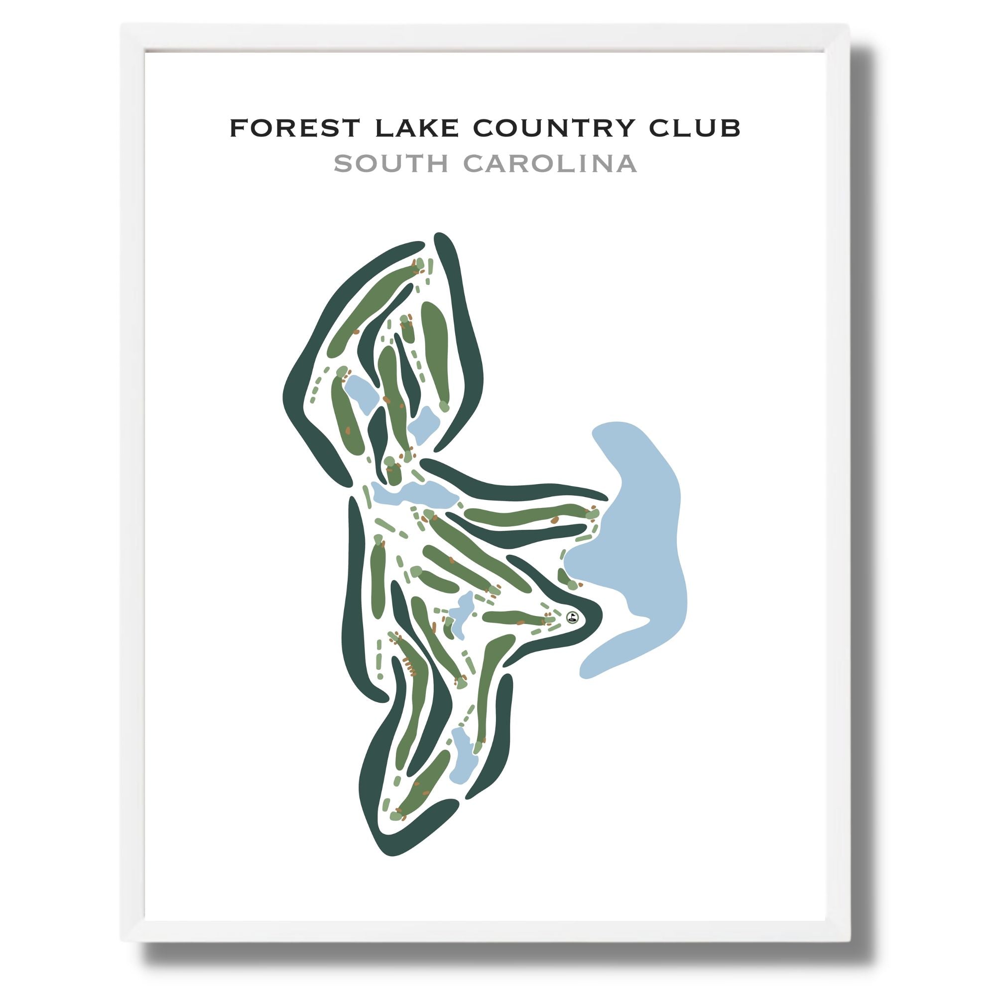 Forest Lake Country Club, South Carolina - Printed Golf Courses