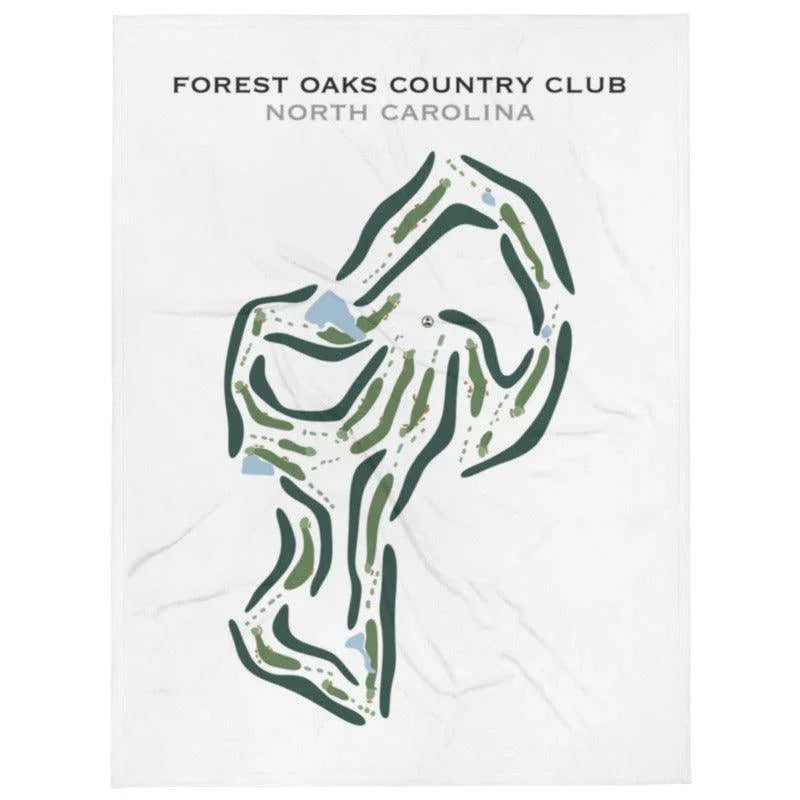 Forest Oaks Country Club, North Carolina - Printed Golf Course