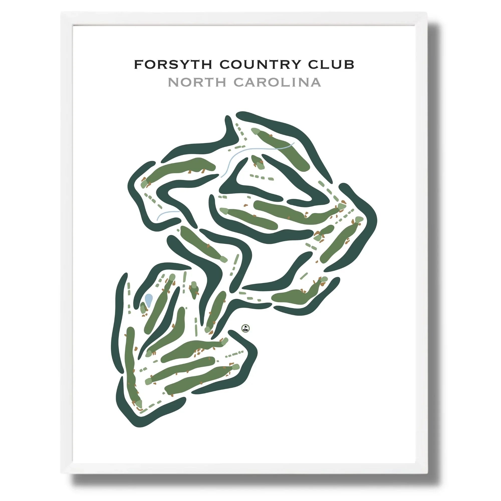 Forsyth Country Club, North Carolina - Printed Golf Courses