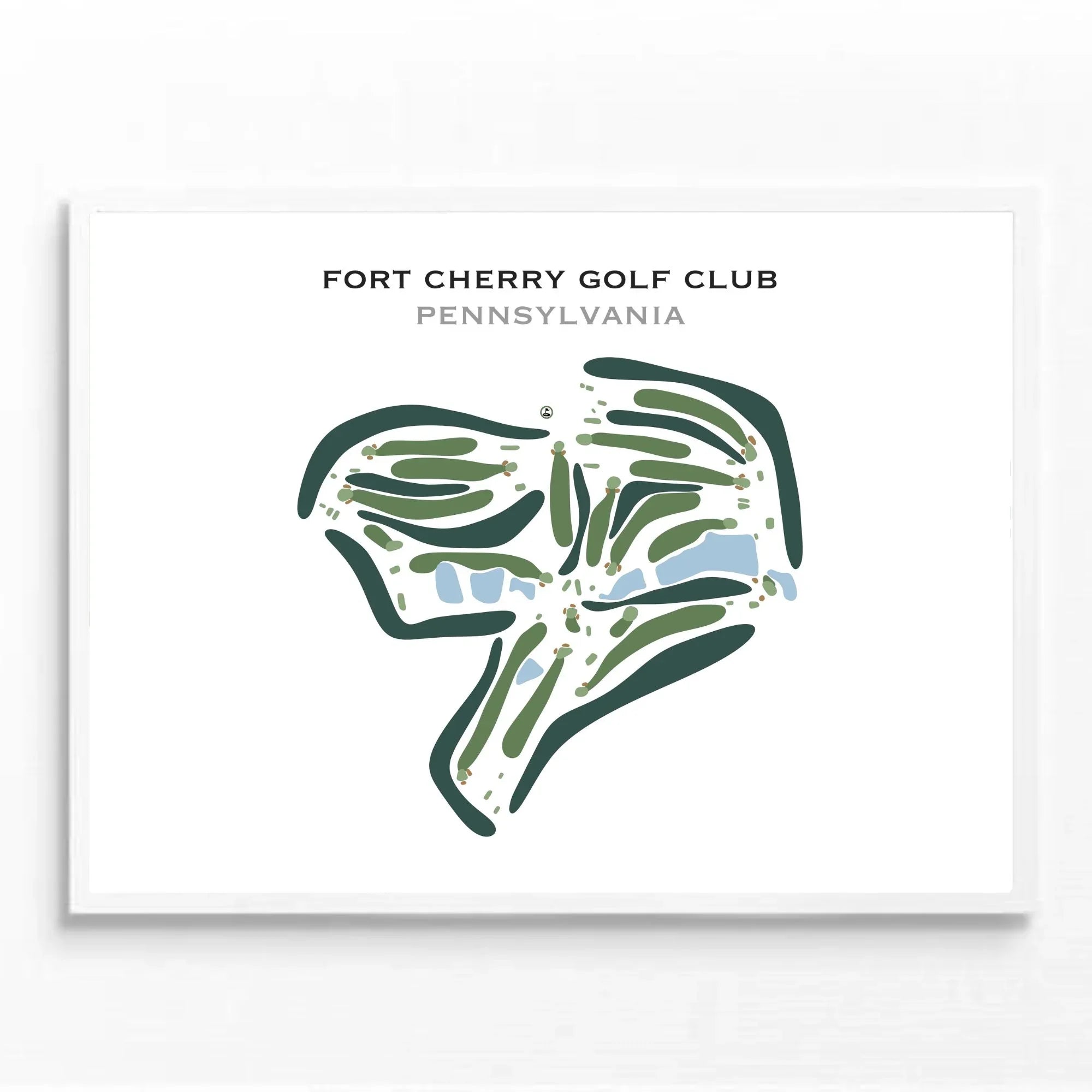 Fort Cherry Golf Club, Pennsylvania - Printed Golf Course