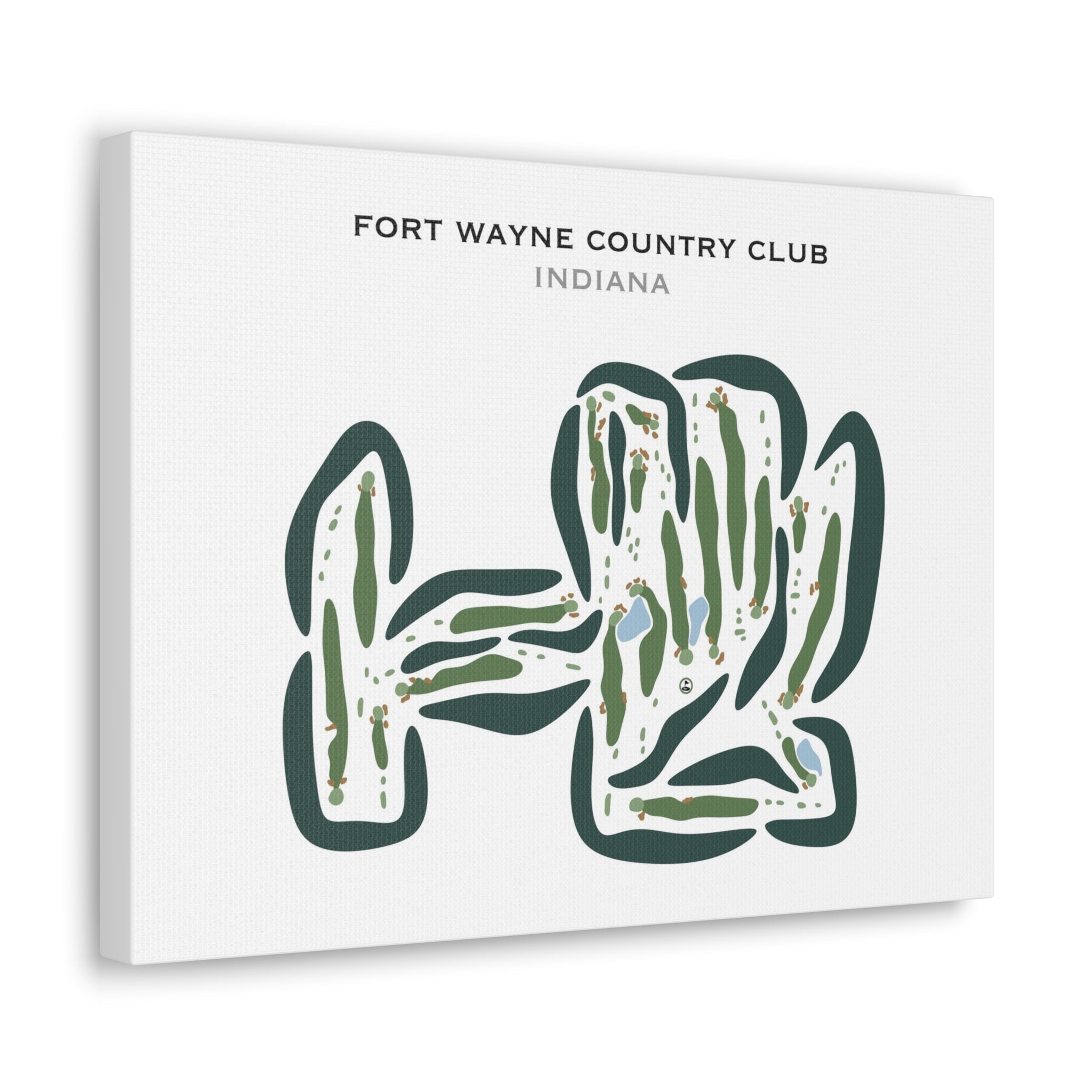 Fort Wayne Country Club, Indiana - Printed Golf Courses