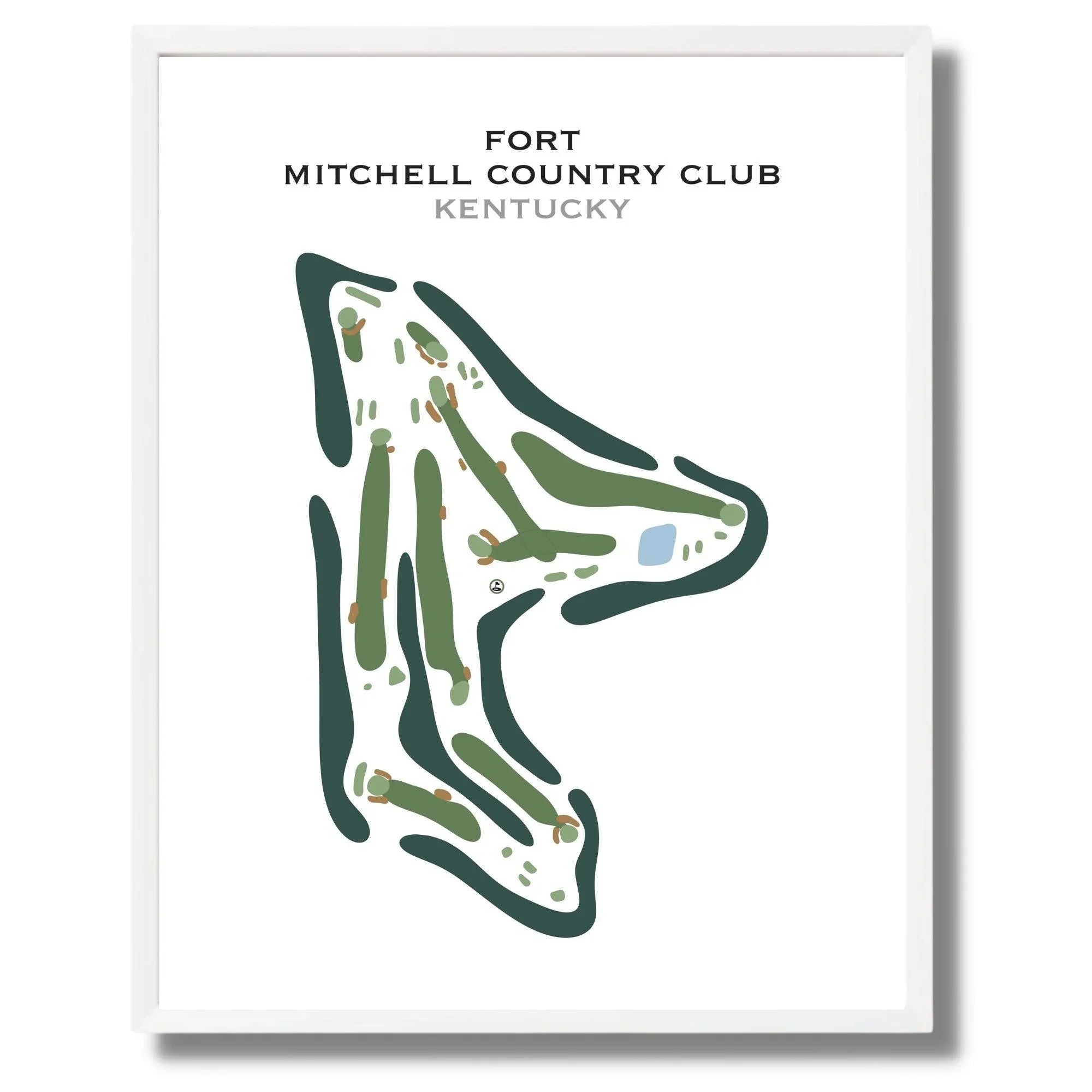 Fort Mitchell Country Club, Kentucky - Printed Golf Course