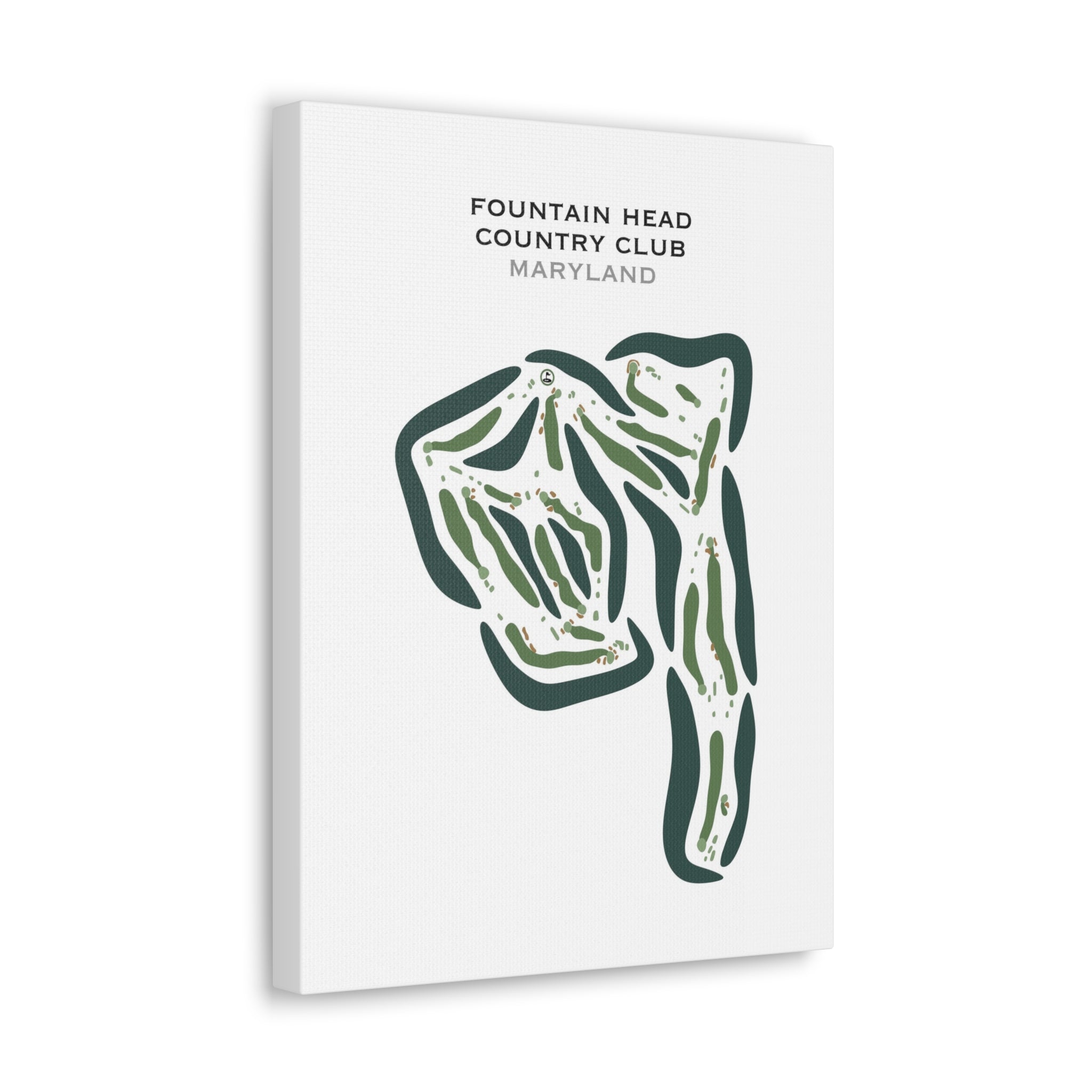 Fountain Head Country Club, Maryland - Printed Golf Courses