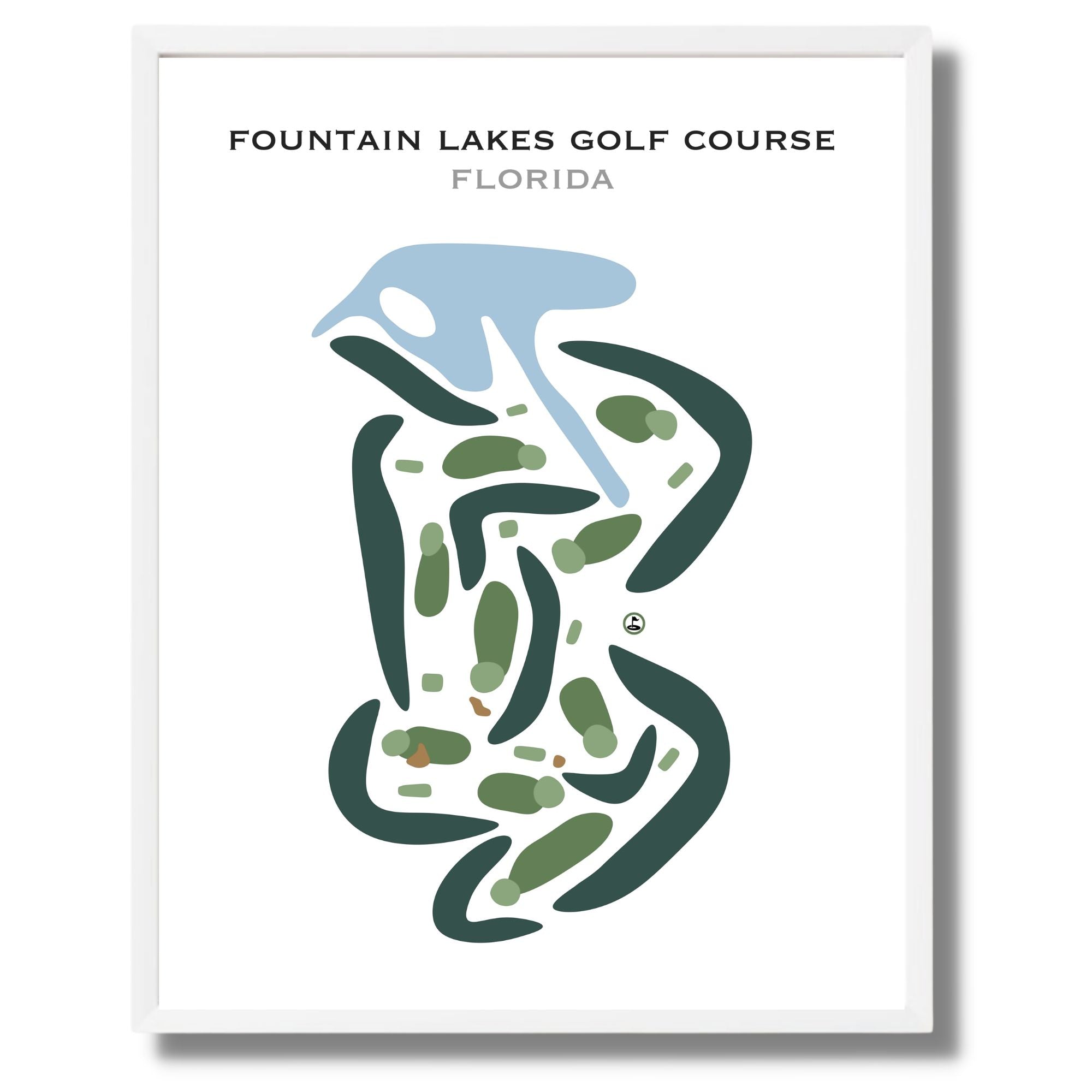 Fountain Lakes Golf Course, Florida - Printed Golf Courses