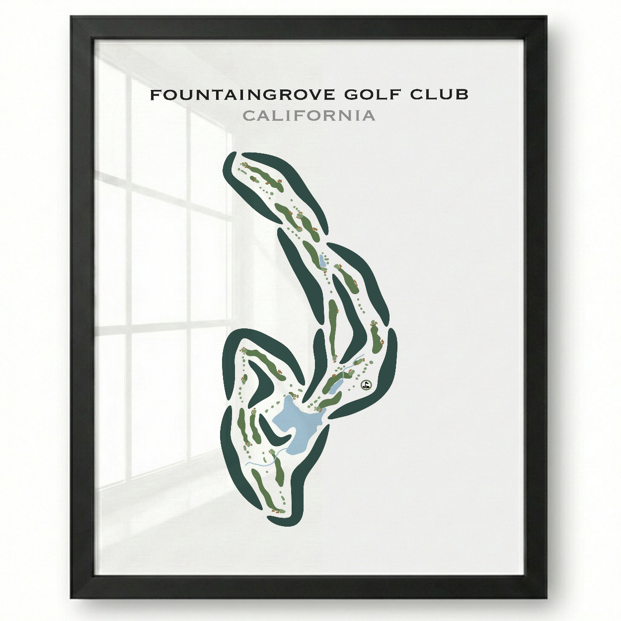 Fountaingrove Golf & Athletic Club, California - Printed Golf Courses