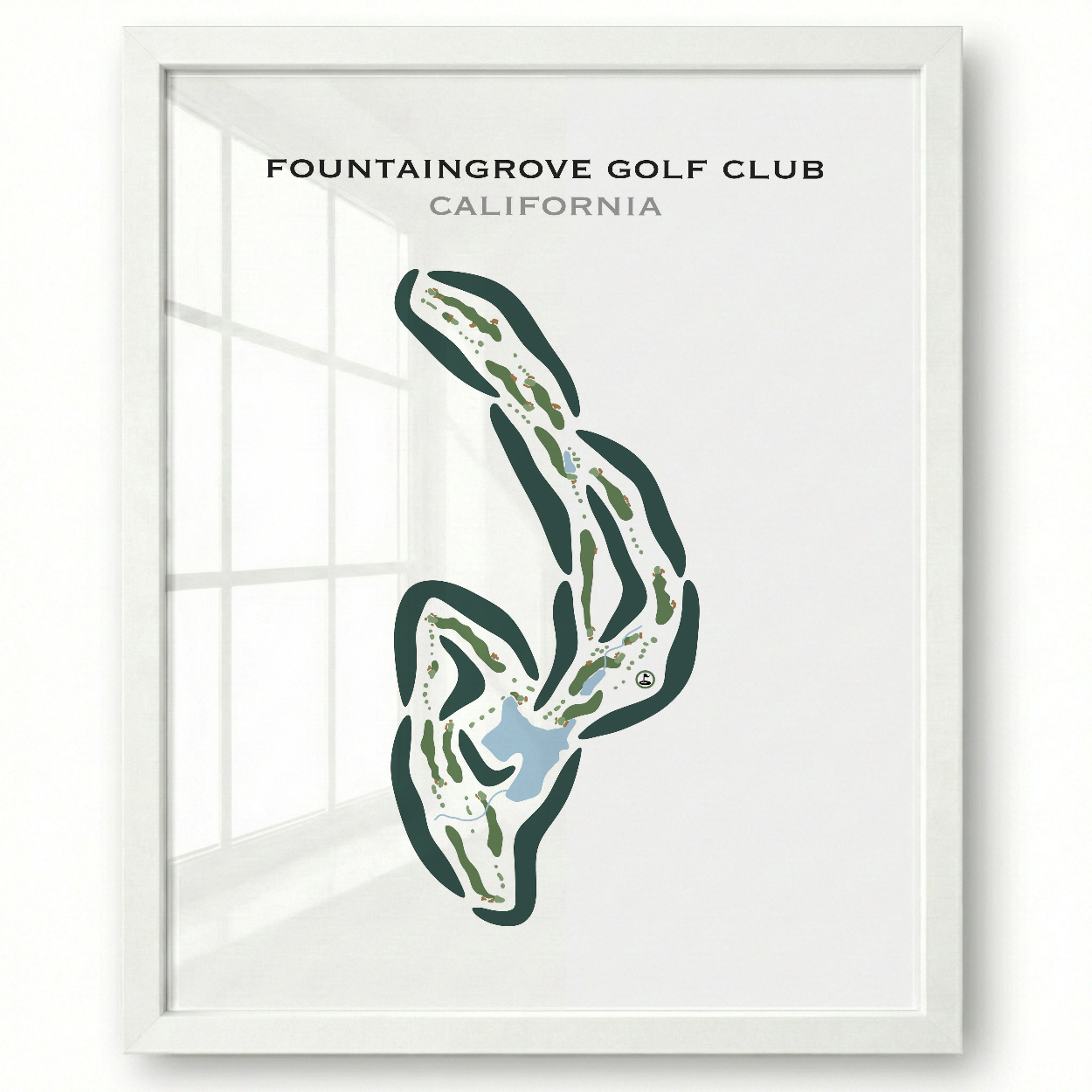 Fountaingrove Golf & Athletic Club, California - Printed Golf Courses