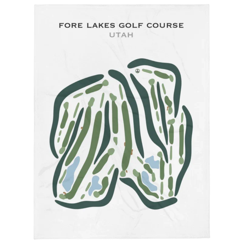 Fore Lakes Golf Course, Taylorsville Utah - Printed Golf Courses