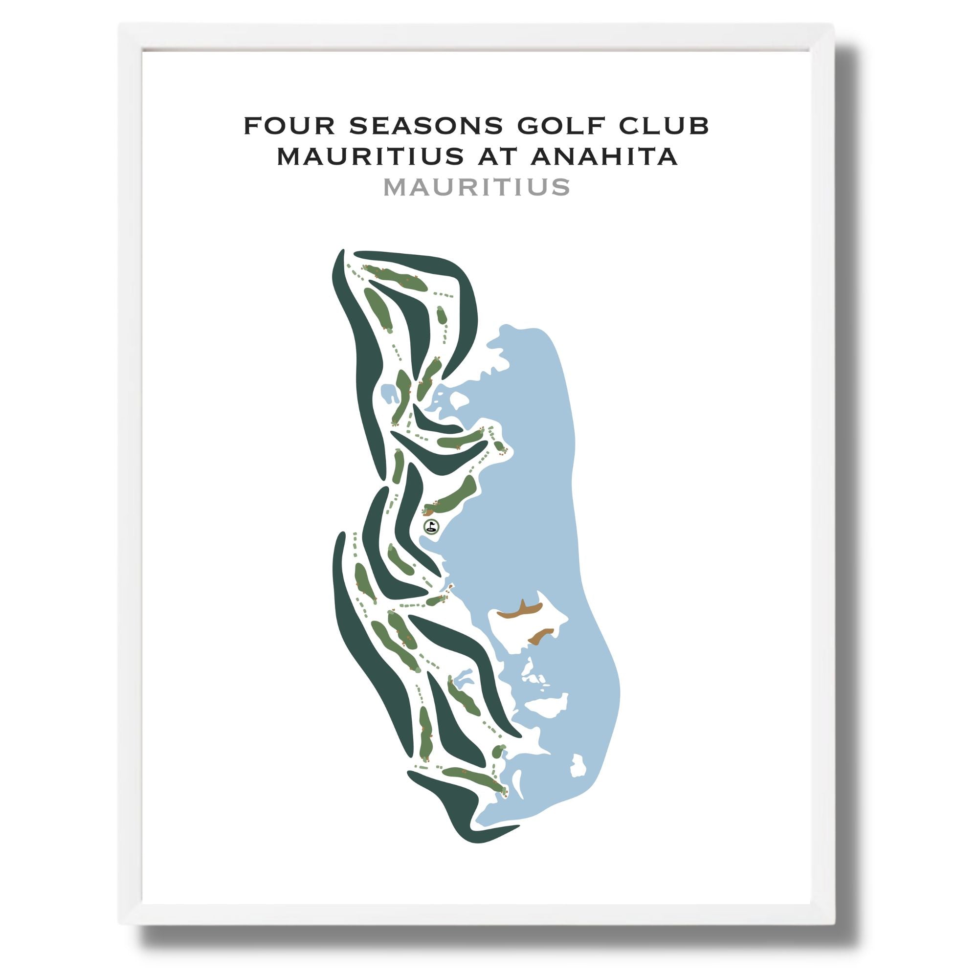 Four Seasons Golf Club Mauritius at Anahita, Mauritius - Printed Golf Courses