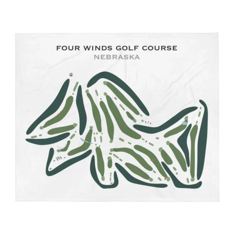 Four Winds Golf Course, Nebraska - Printed Golf Courses