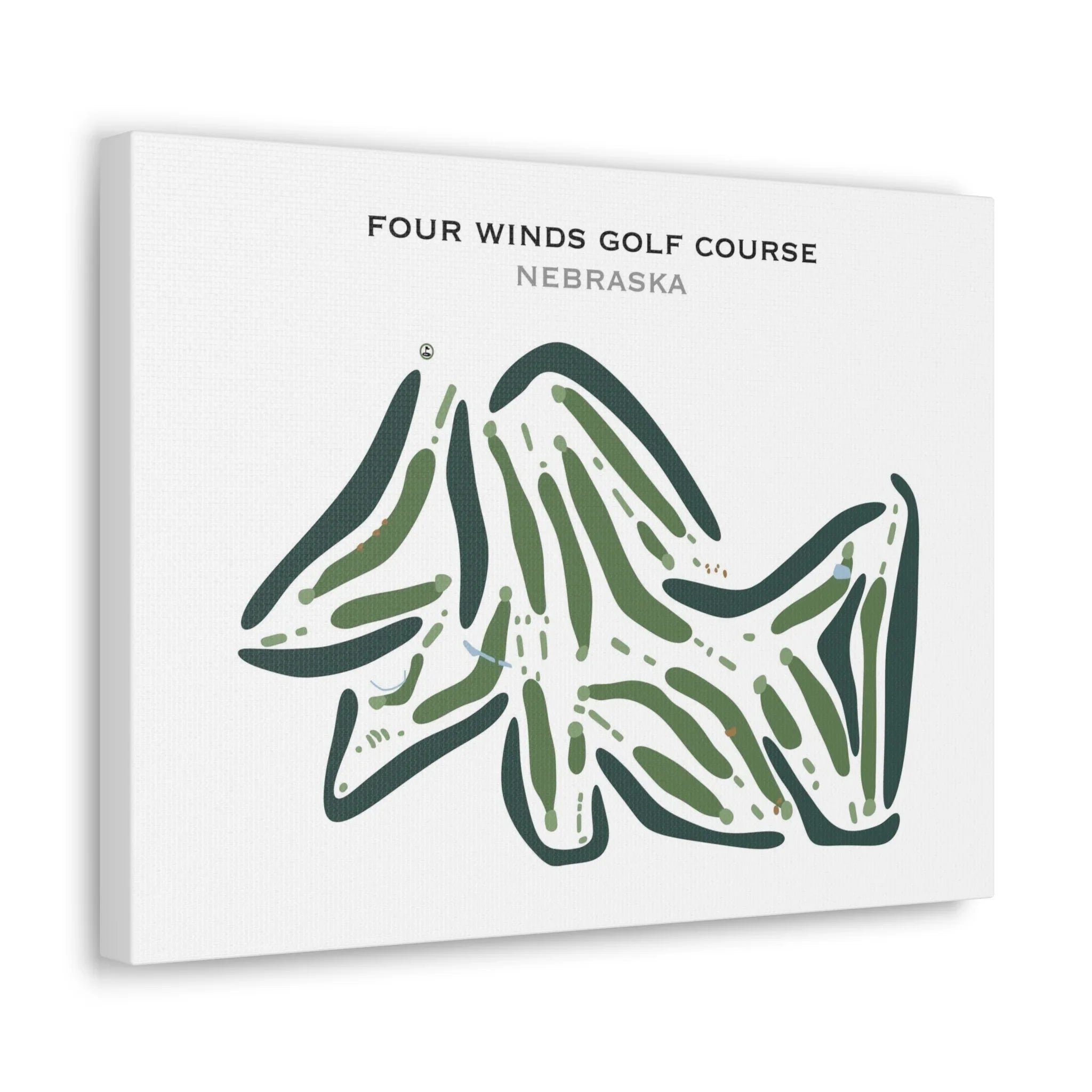 Four Winds Golf Course, Nebraska - Printed Golf Courses