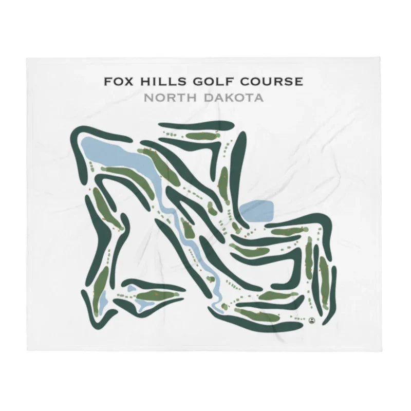 Fox Hills Golf Course, North Dakota - Printed Golf Course