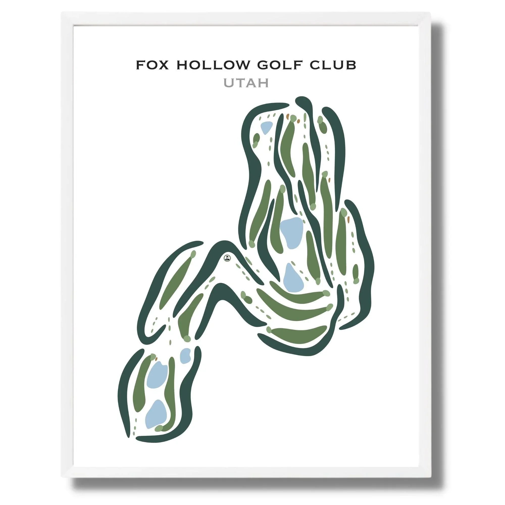 Fox Hollow Golf Course, American Fork Utah - Printed Golf Courses