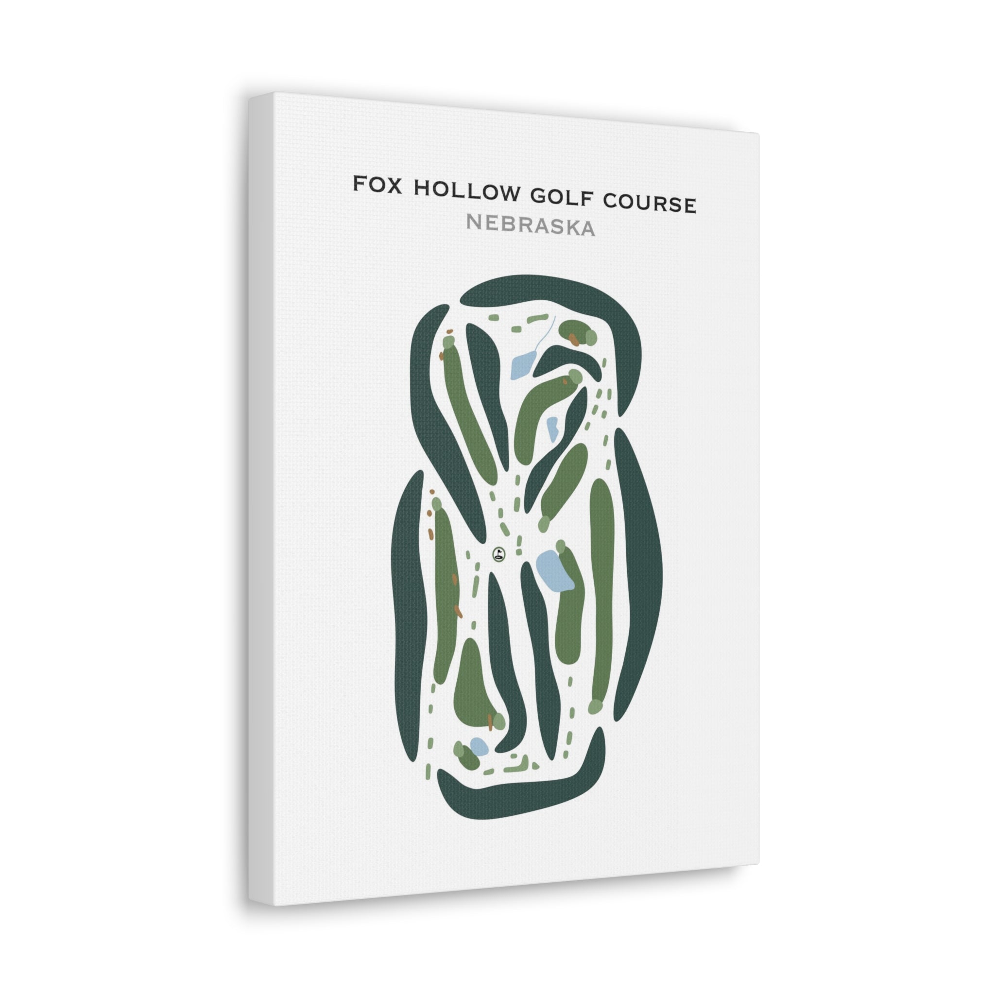 Fox Hollow Golf Course, Nebraska - Printed Golf Courses