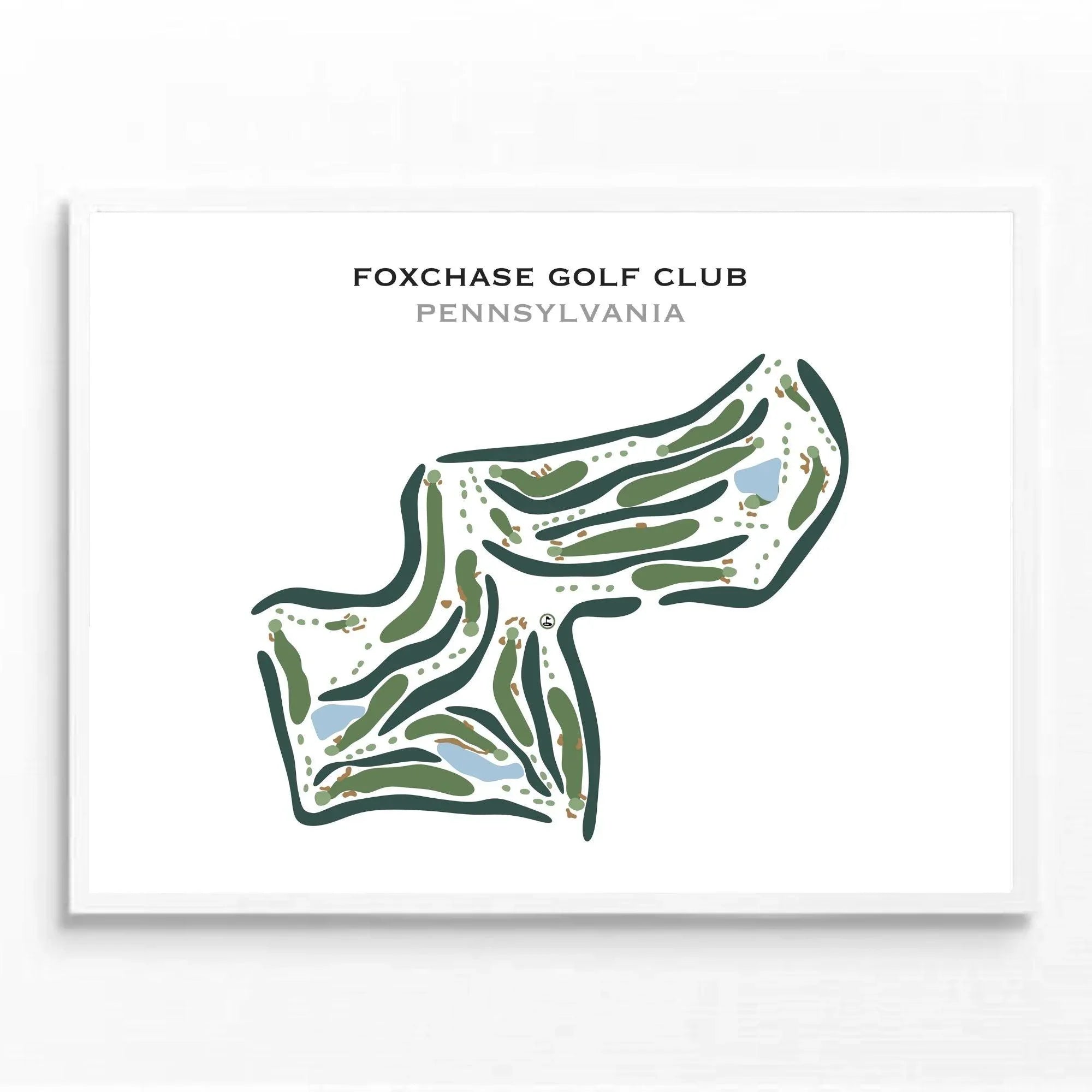 Foxchase Golf Club, Pennsylvania - Printed Golf Courses
