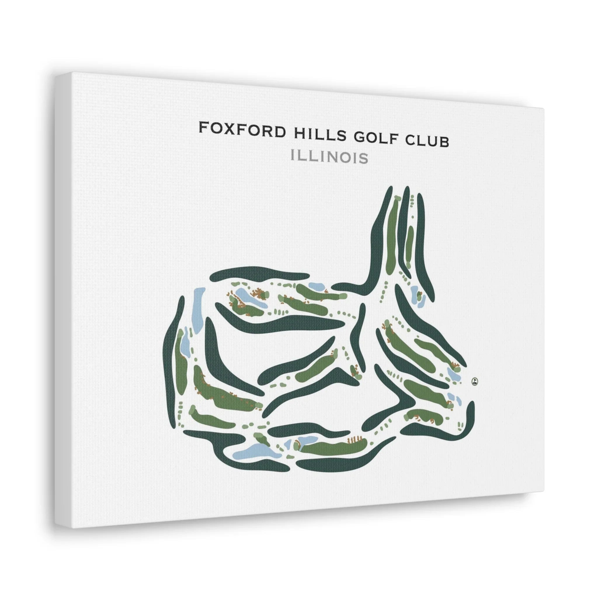 Foxford Hills Golf Club, Illinois - Printed Golf Course
