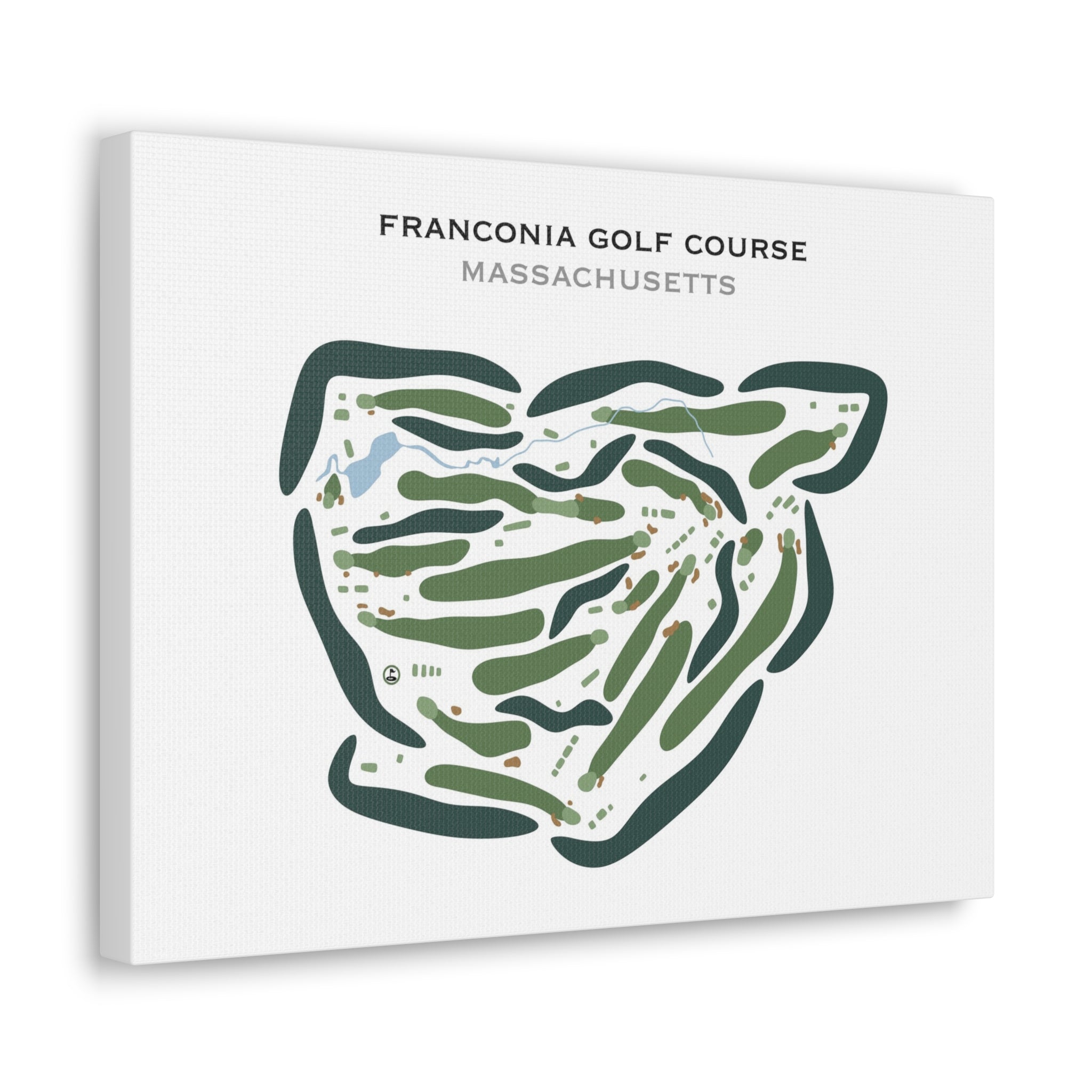 Franconia Golf Course, Massachusetts - Printed Golf Courses