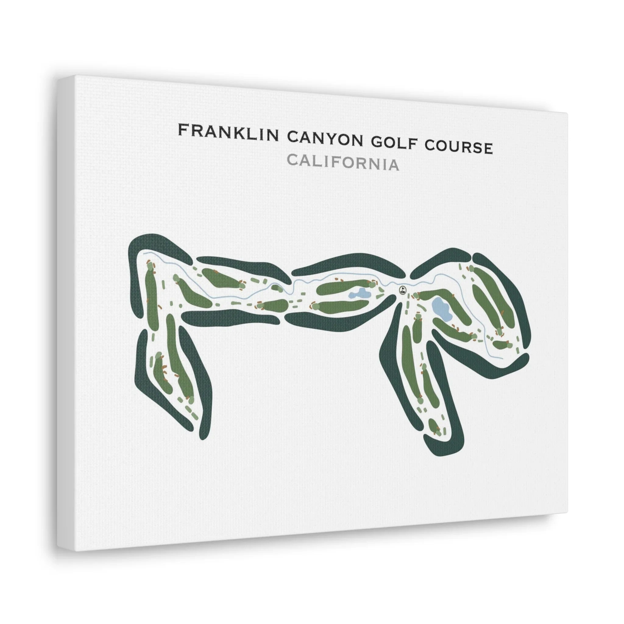 Franklin Canyon Golf Course, California - Printed Golf Courses