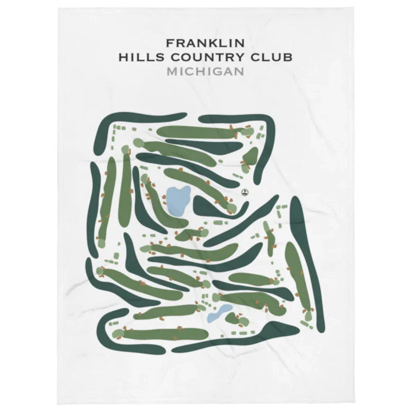 Franklin Hills Country Club, Michigan - Printed Golf Course