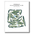 Franklin Hills Country Club, Michigan - Printed Golf Course