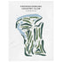 Fredericksburg Country Club, Virginia - Printed Golf Course
