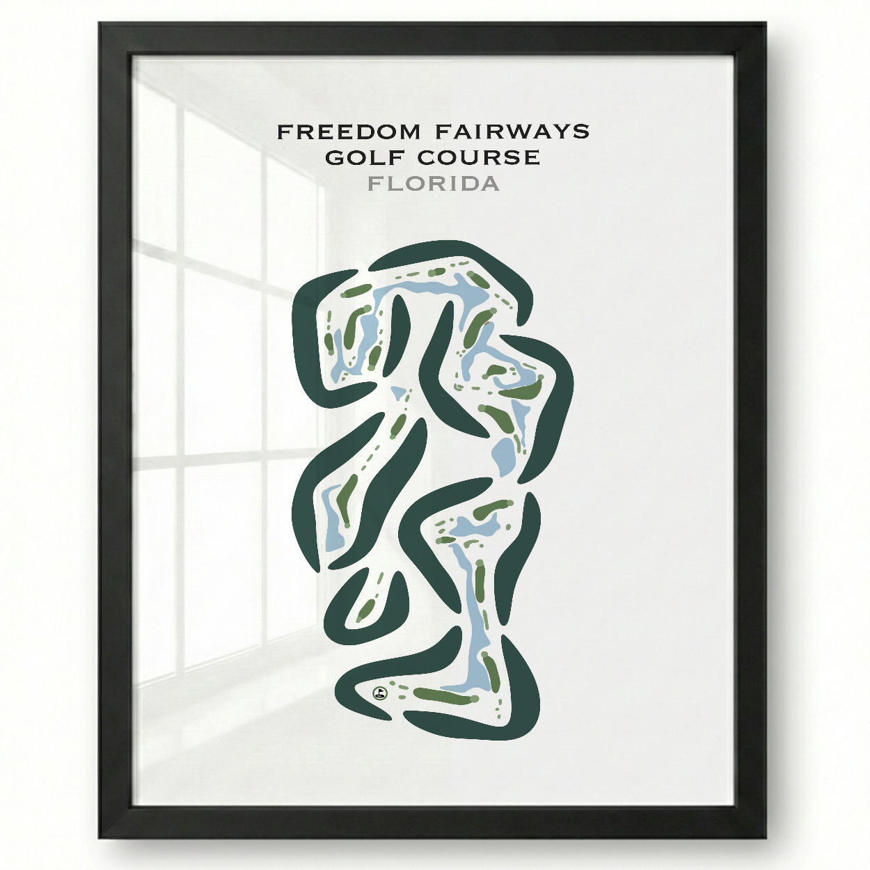 Freedom Fairways Course at Sun City Lakes Golf Club, Arizona - Printed Golf Courses