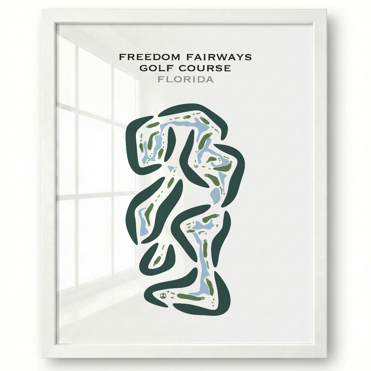 Freedom Fairways Course at Sun City Lakes Golf Club, Arizona - Printed Golf Courses
