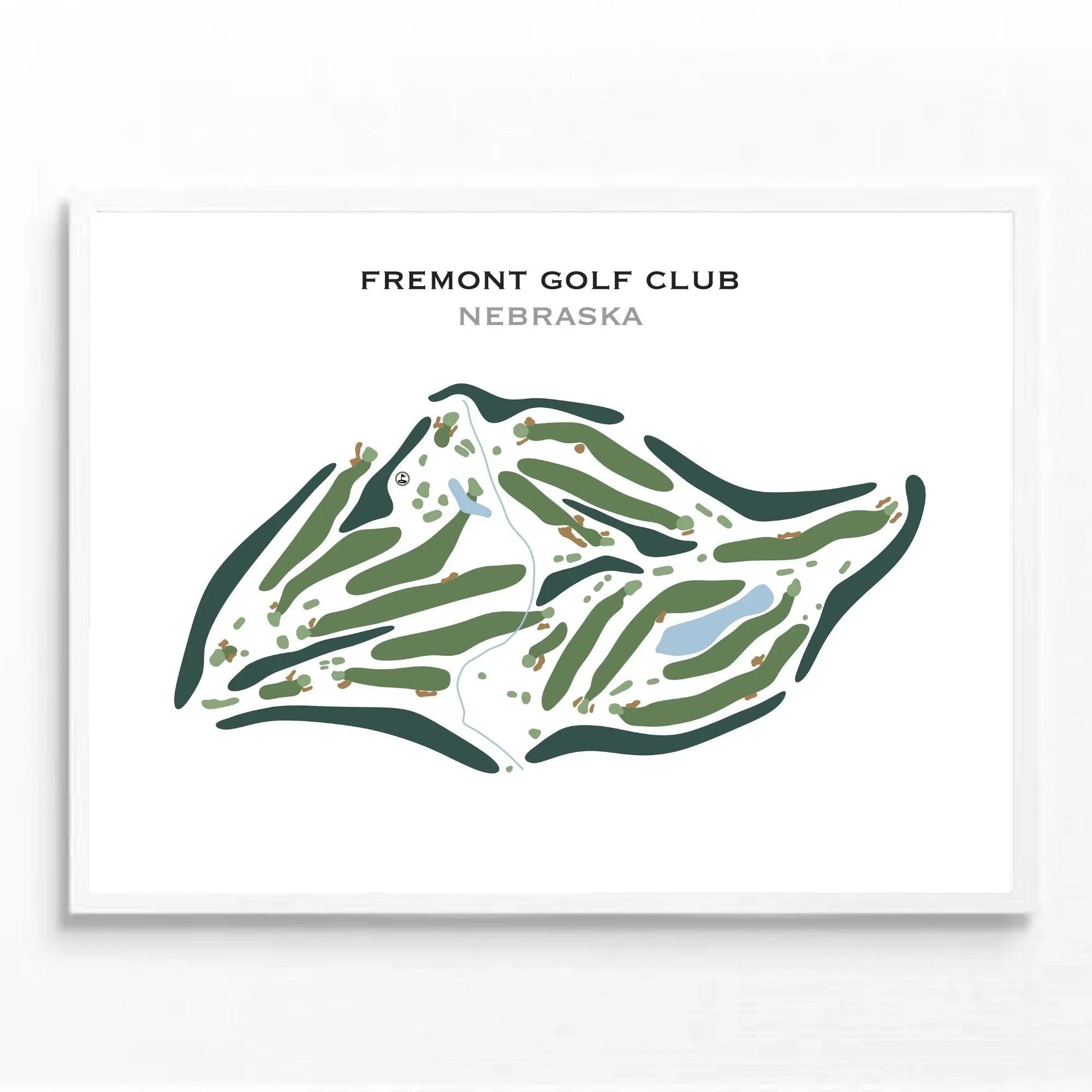 Fremont Golf Club, Nebraska - Printed Golf Course