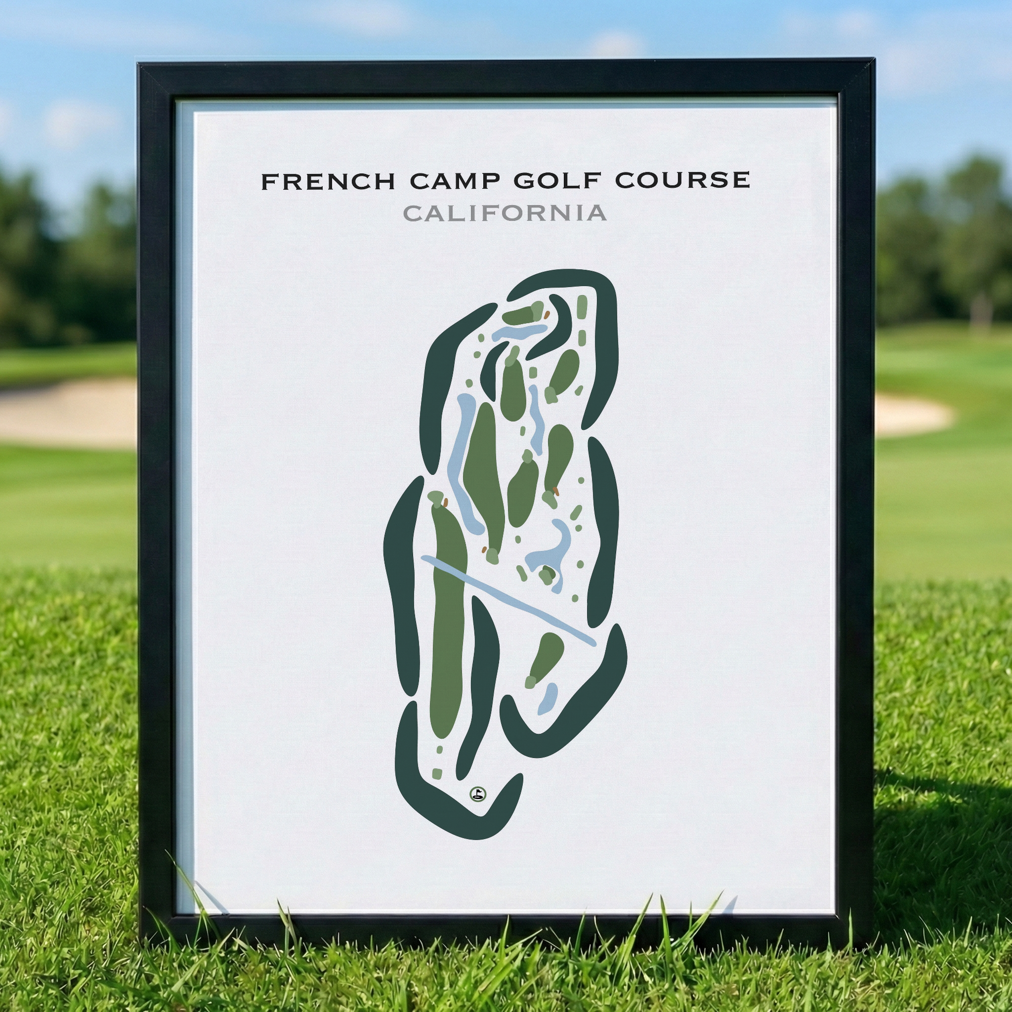 French Camp Golf Course, California - Printed Golf Courses