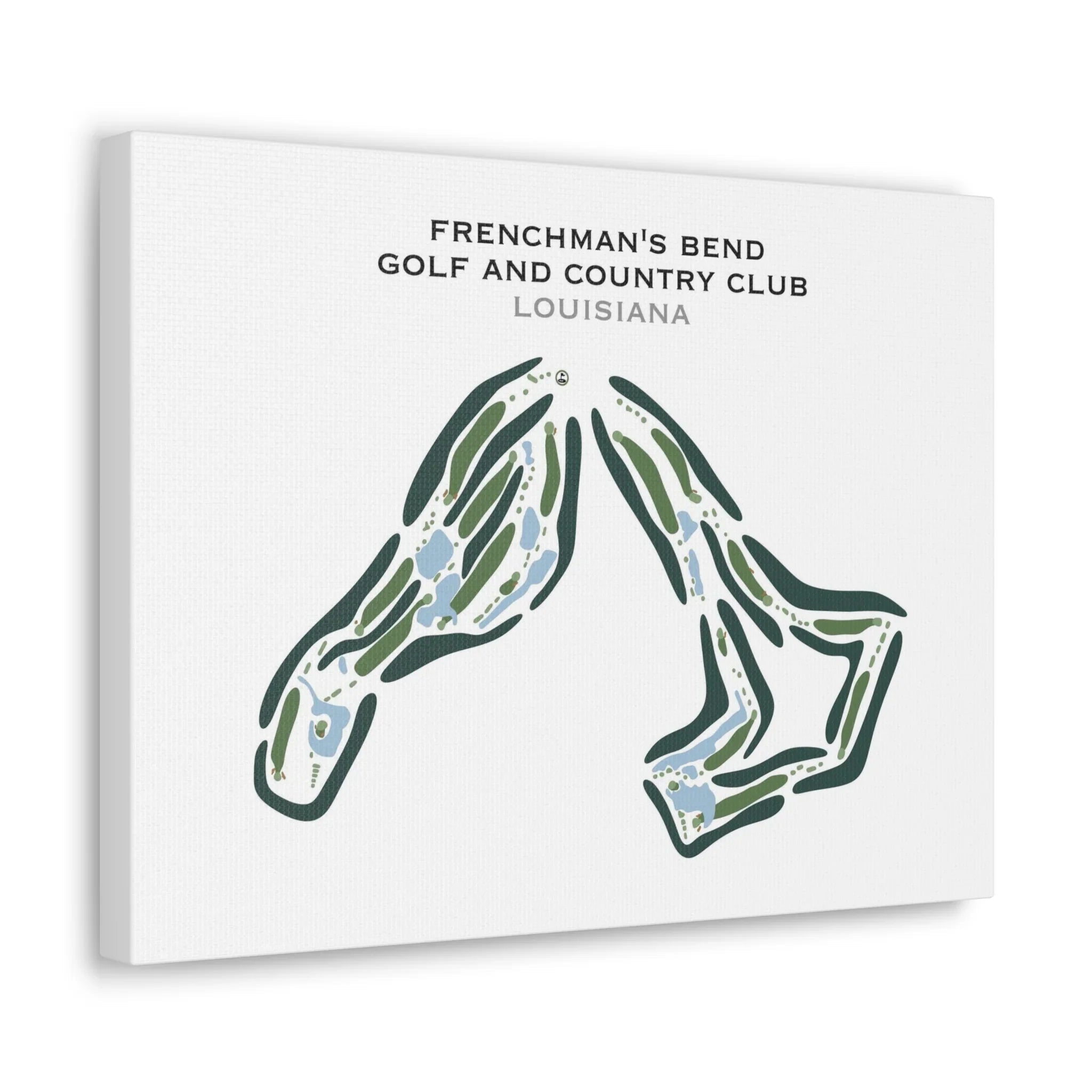 Frenchman's Bend Golf & Country Club, Louisiana - Printed Golf Course