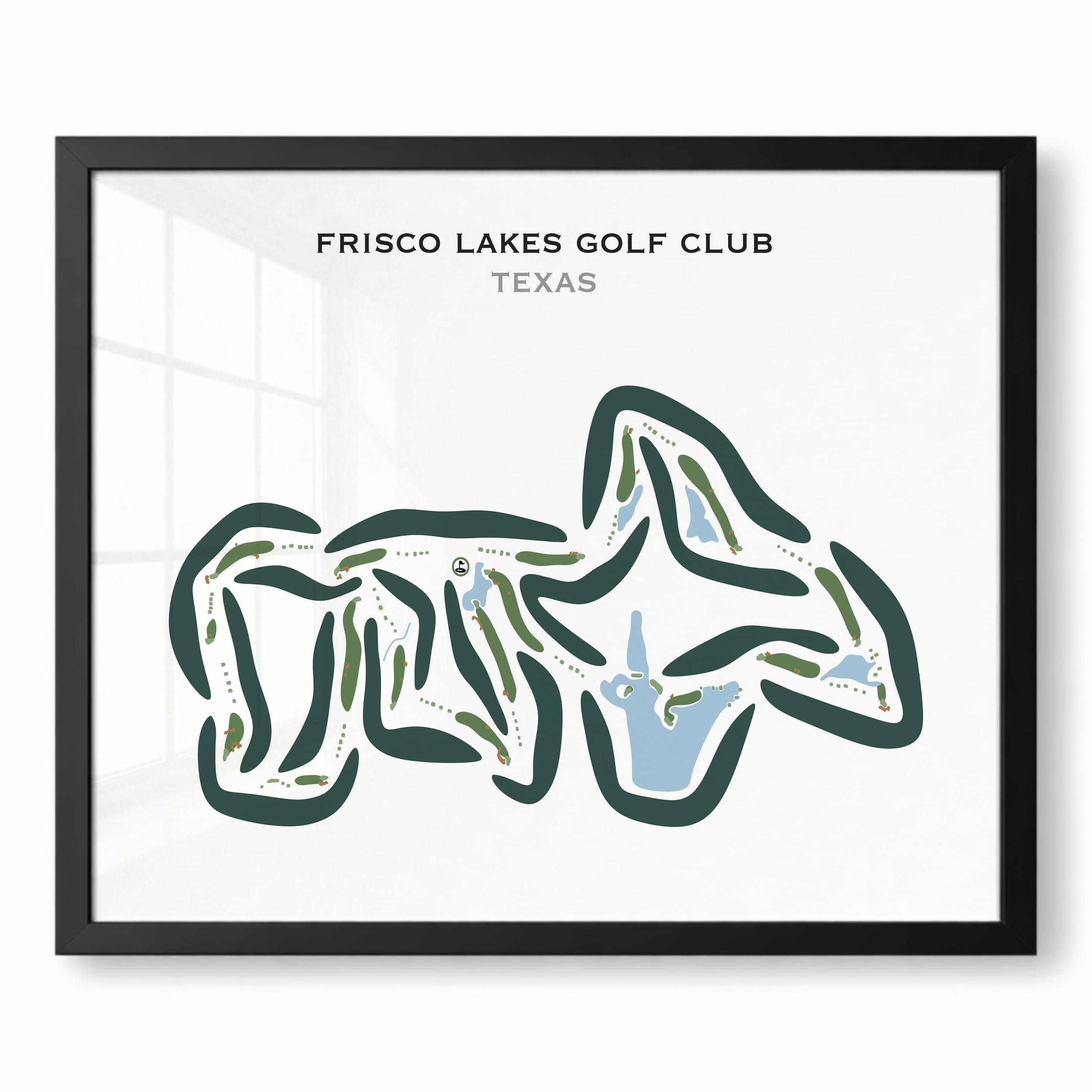 Frisco Lakes Golf Club, Texas - Printed Golf Courses
