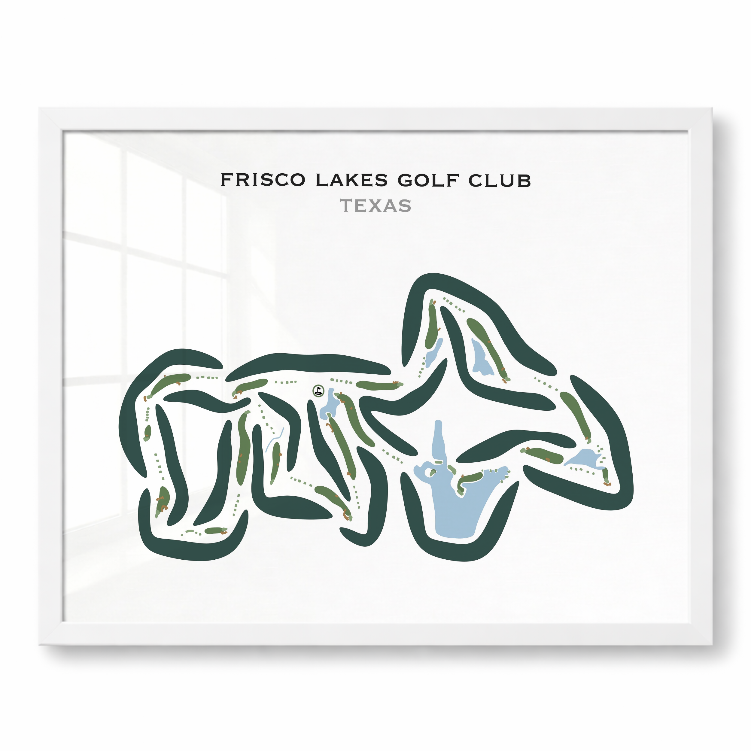 Frisco Lakes Golf Club, Texas - Printed Golf Courses
