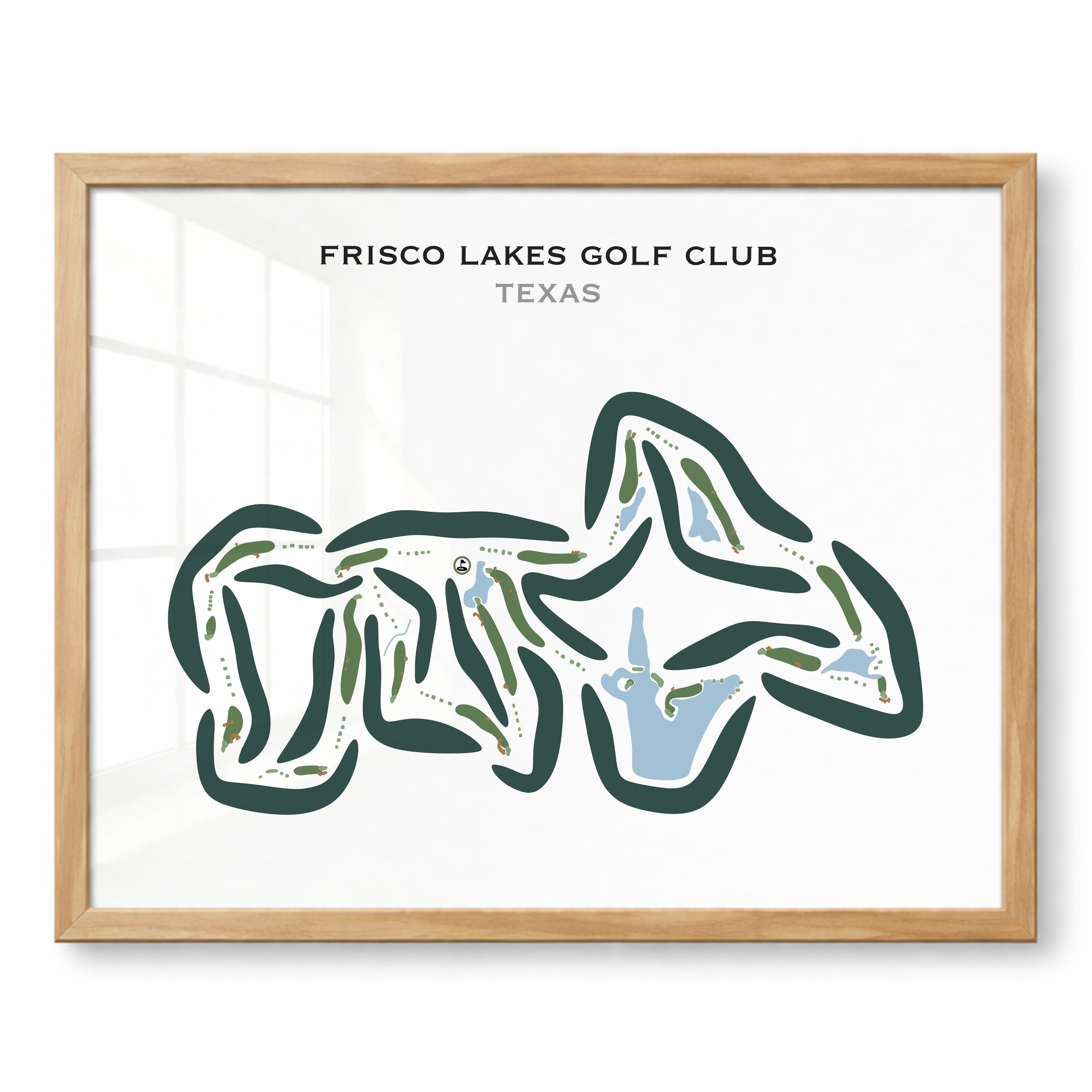 Frisco Lakes Golf Club, Texas - Printed Golf Courses