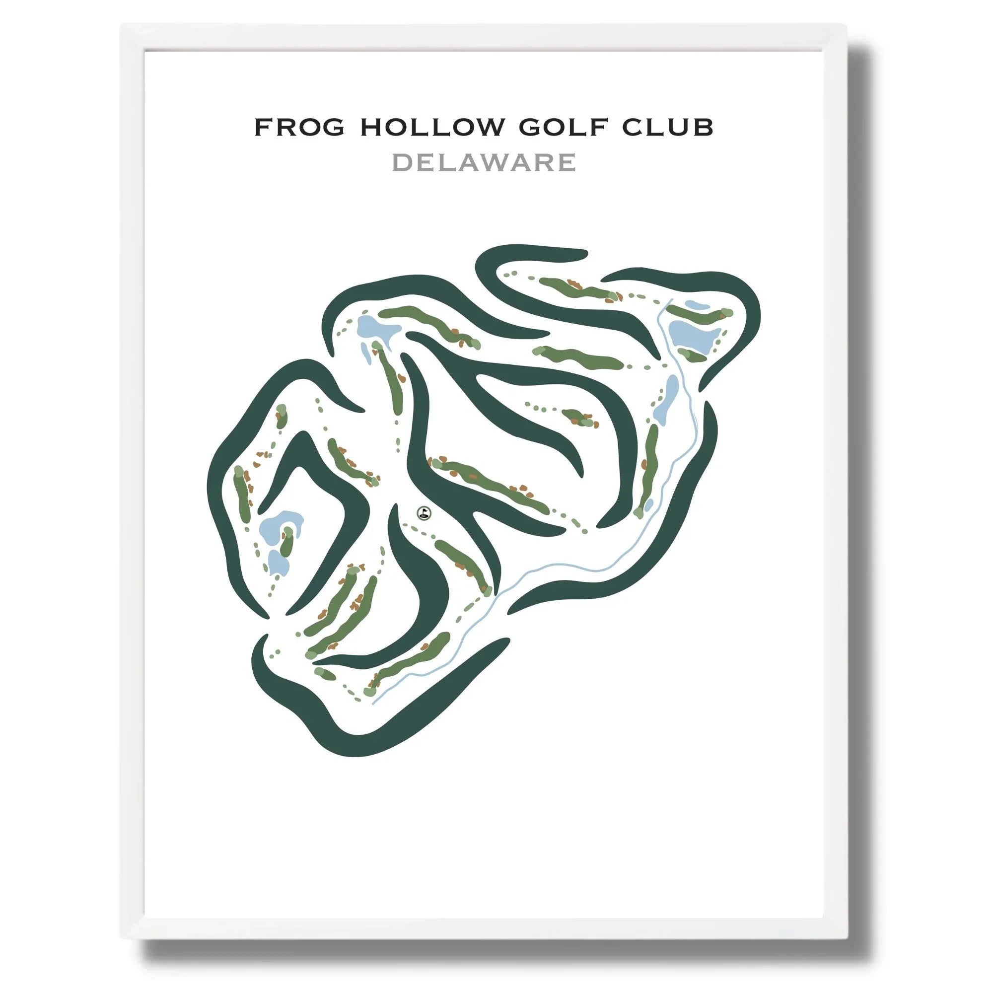 Frog Hollow Golf Club, Delaware - Printed Golf Courses