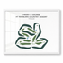Front 9 Course at Rayburn Country Resort, Texas - Printed Golf Courses