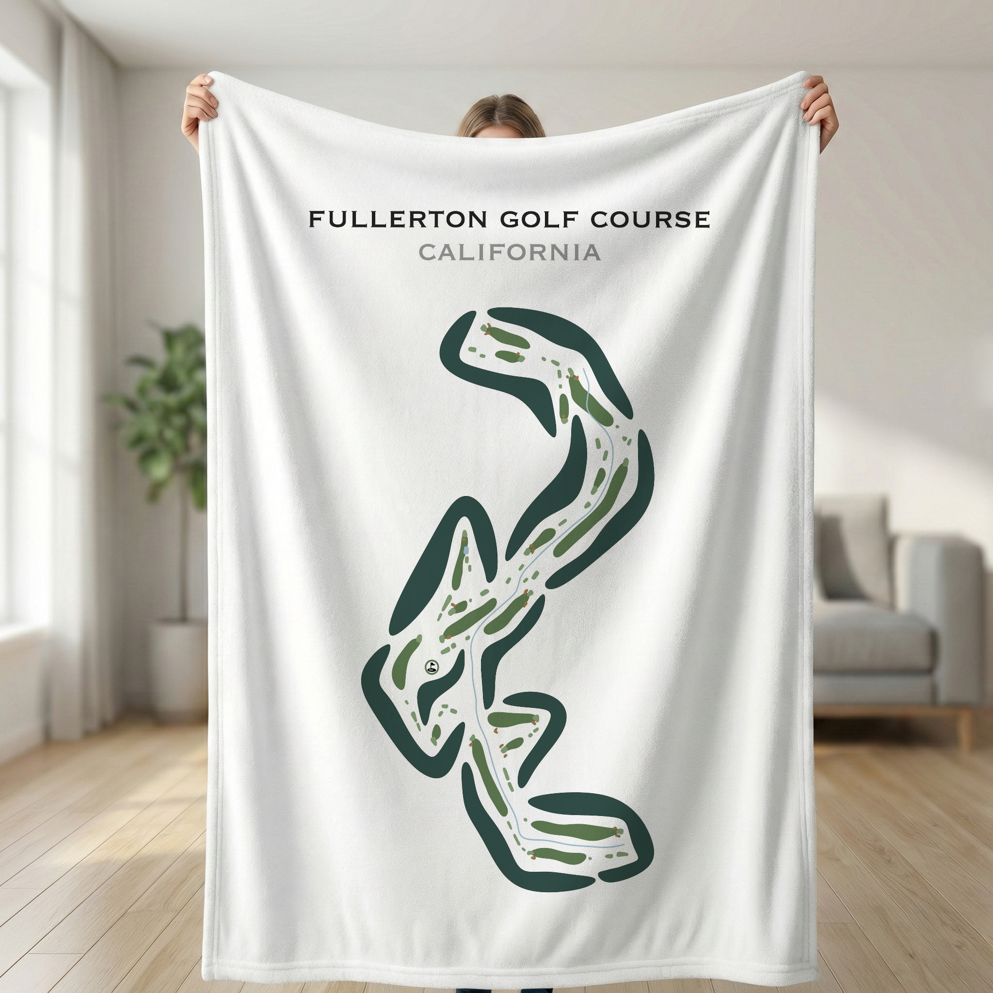 Fullerton Golf Course, California - Printed Golf Courses