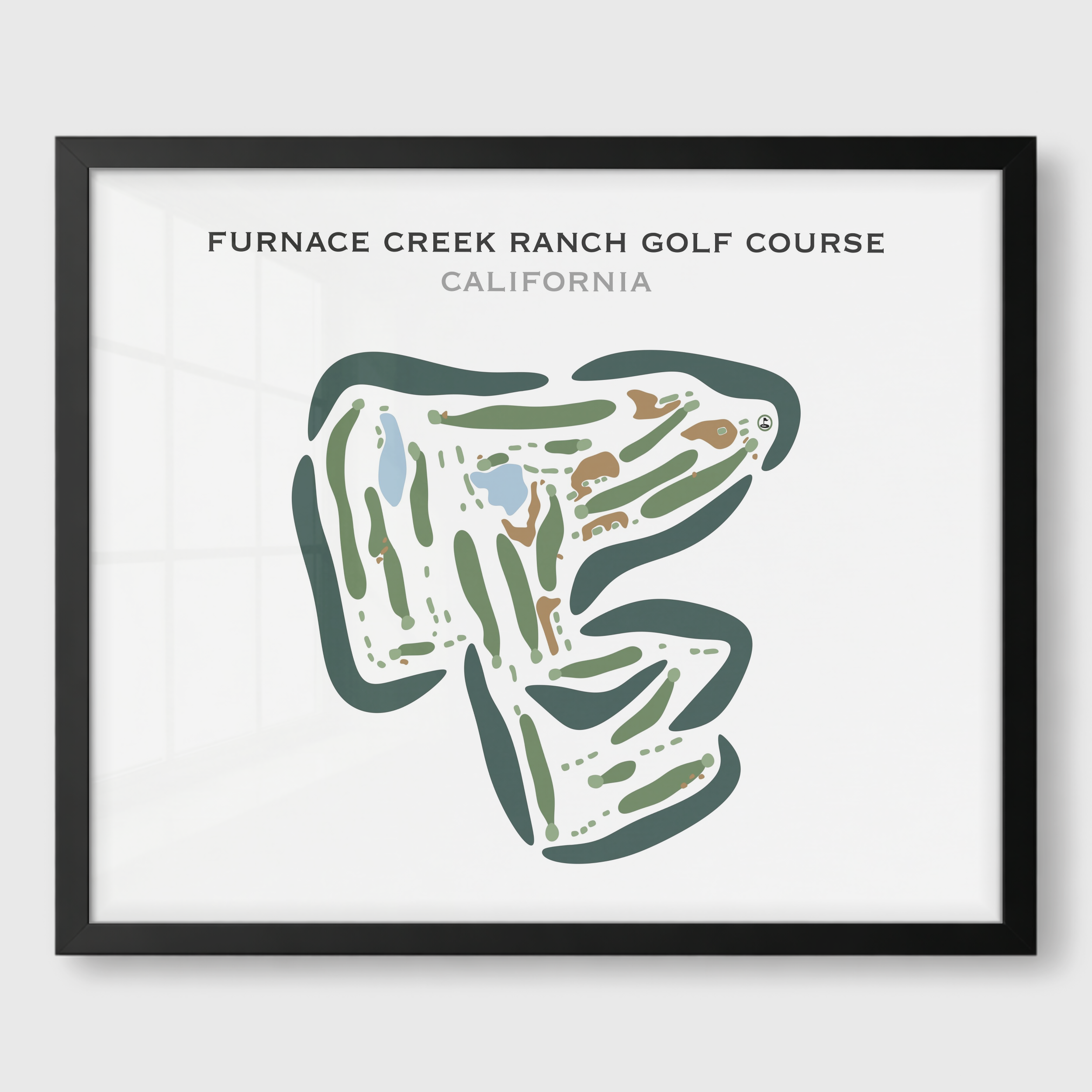 Furnace Creek Golf Course, California - Printed Golf Courses