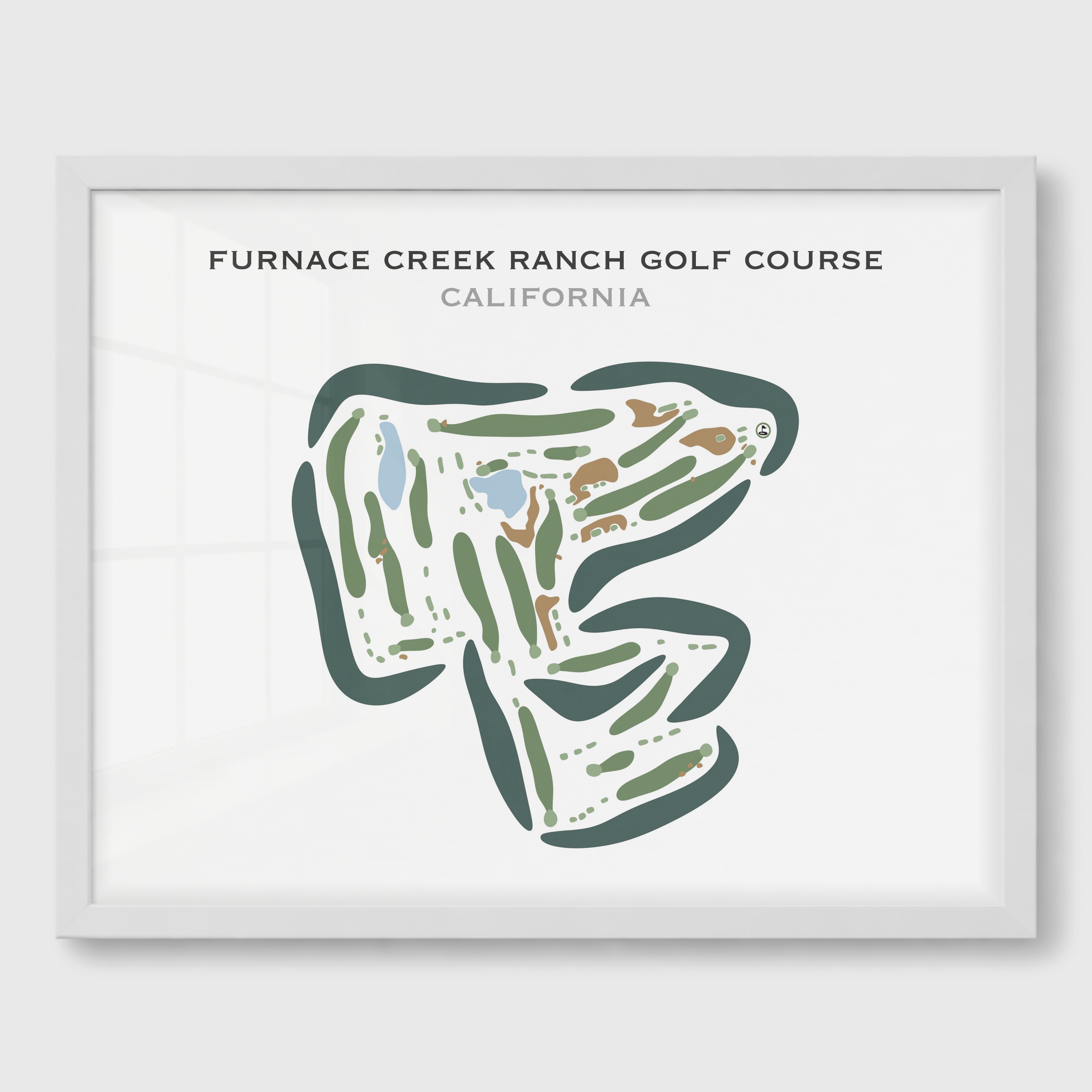 Furnace Creek Golf Course, California - Printed Golf Courses